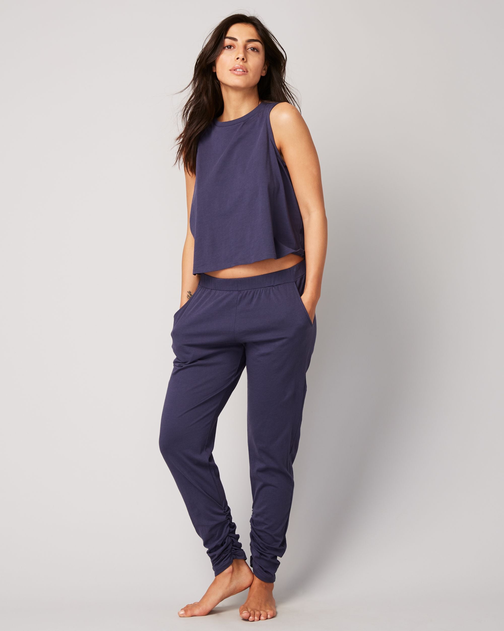 Eberjey Romy Camp Pant in blue