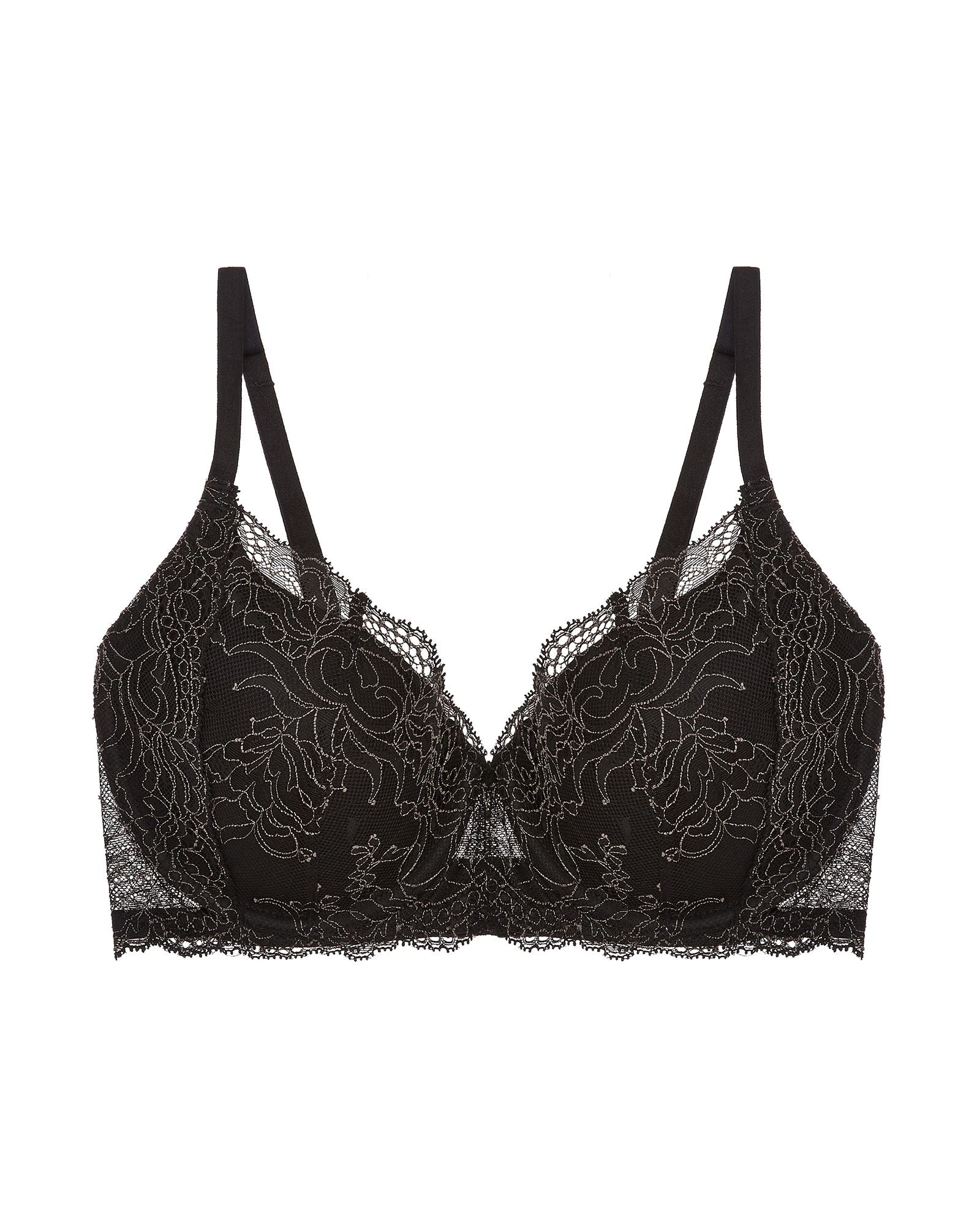 Natori Drama Full Fit Contour Underwire Bra in black