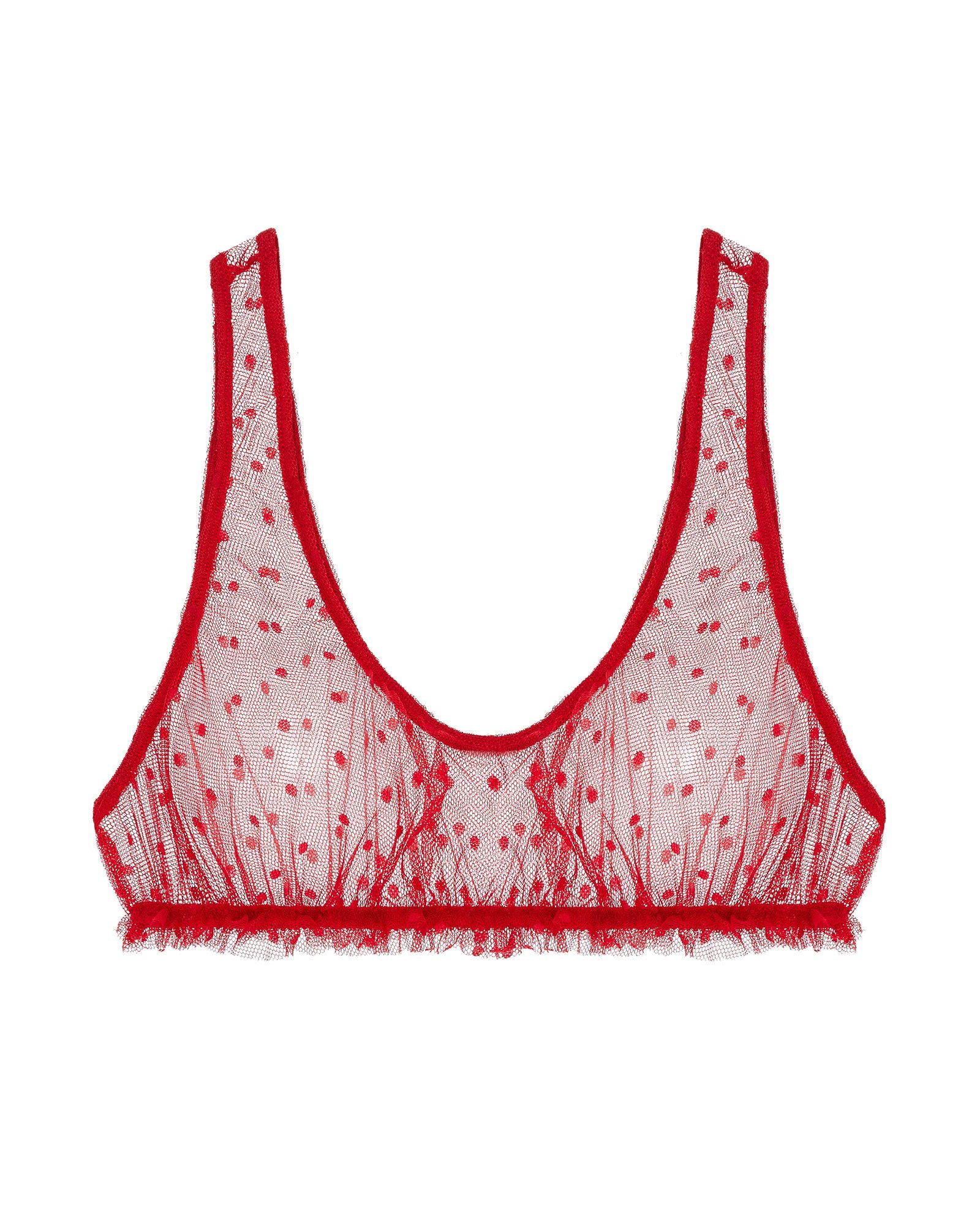 Only Hearts Coucou Lola Tank Bralette in red