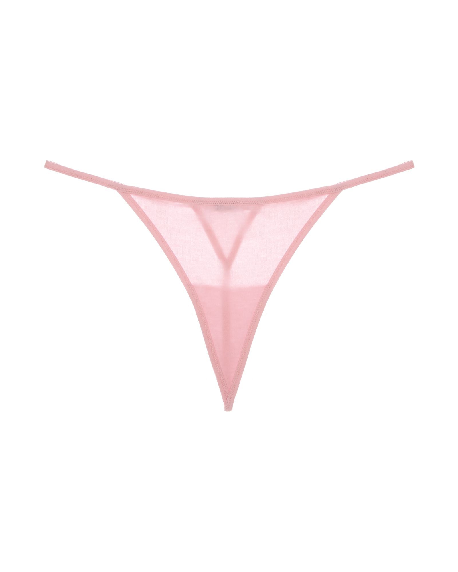 Skin Organic Cotton with Tulle Oriana G-String in pink