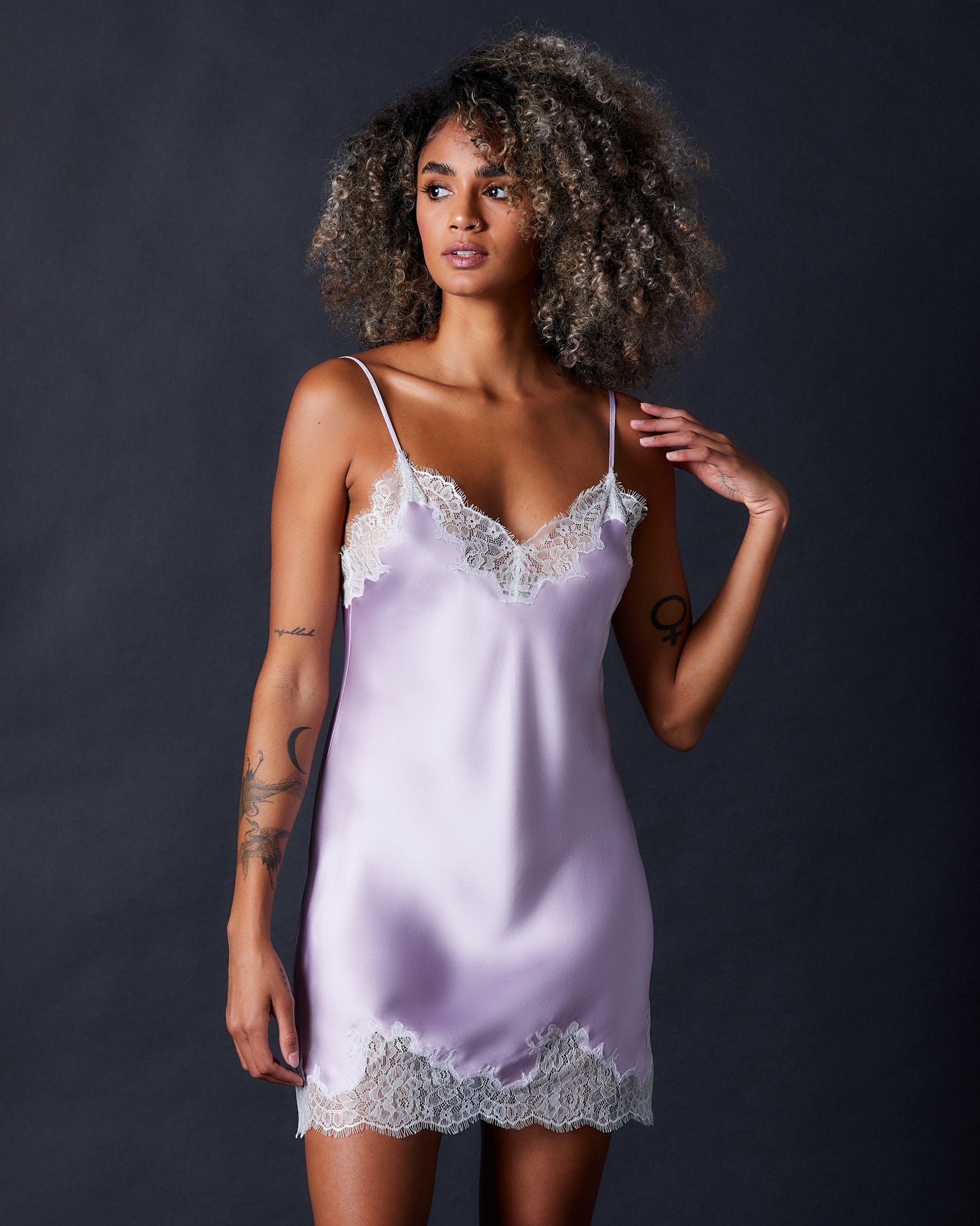 Journelle Charlotte Short Slip in purple