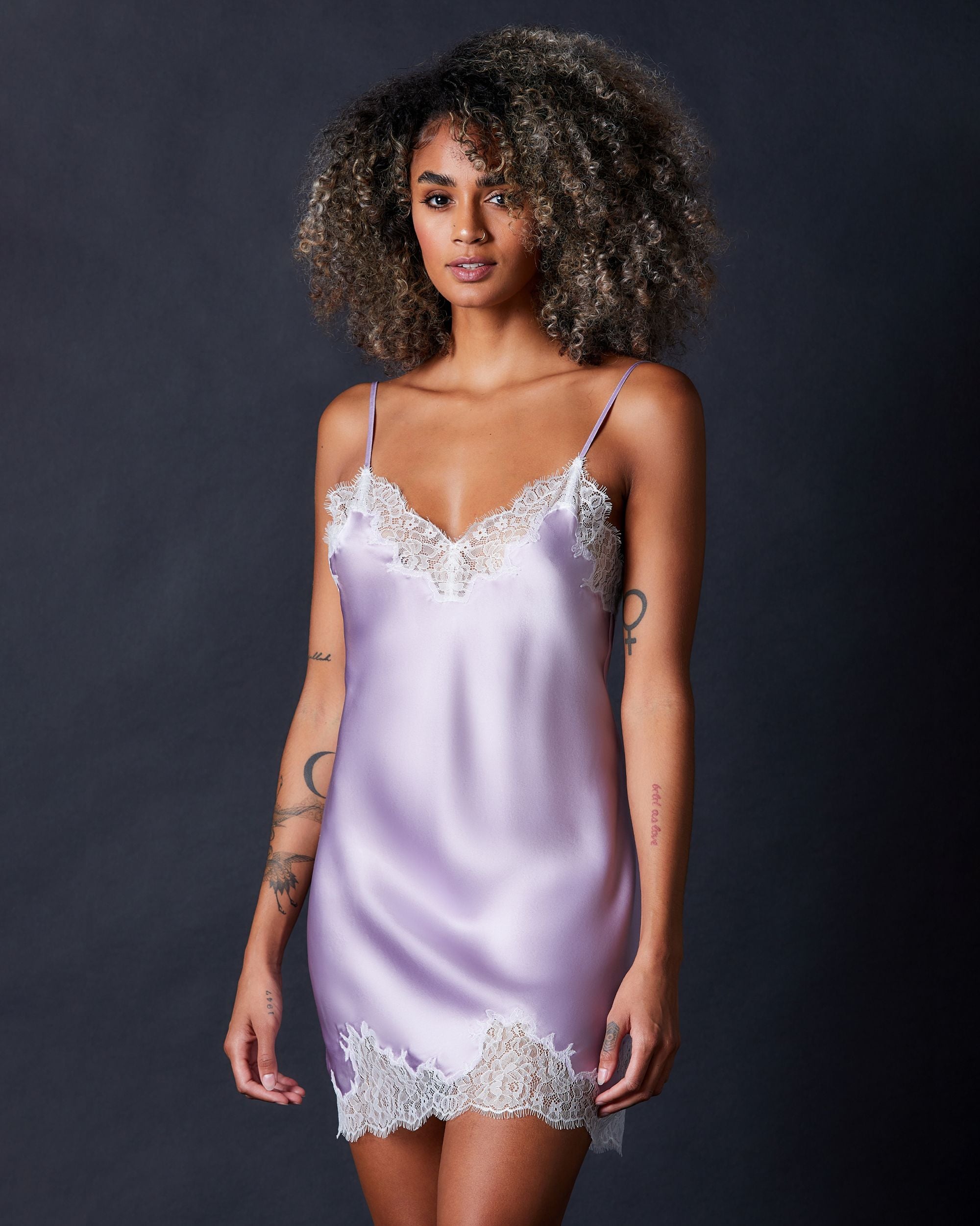 Journelle Charlotte Short Slip in purple