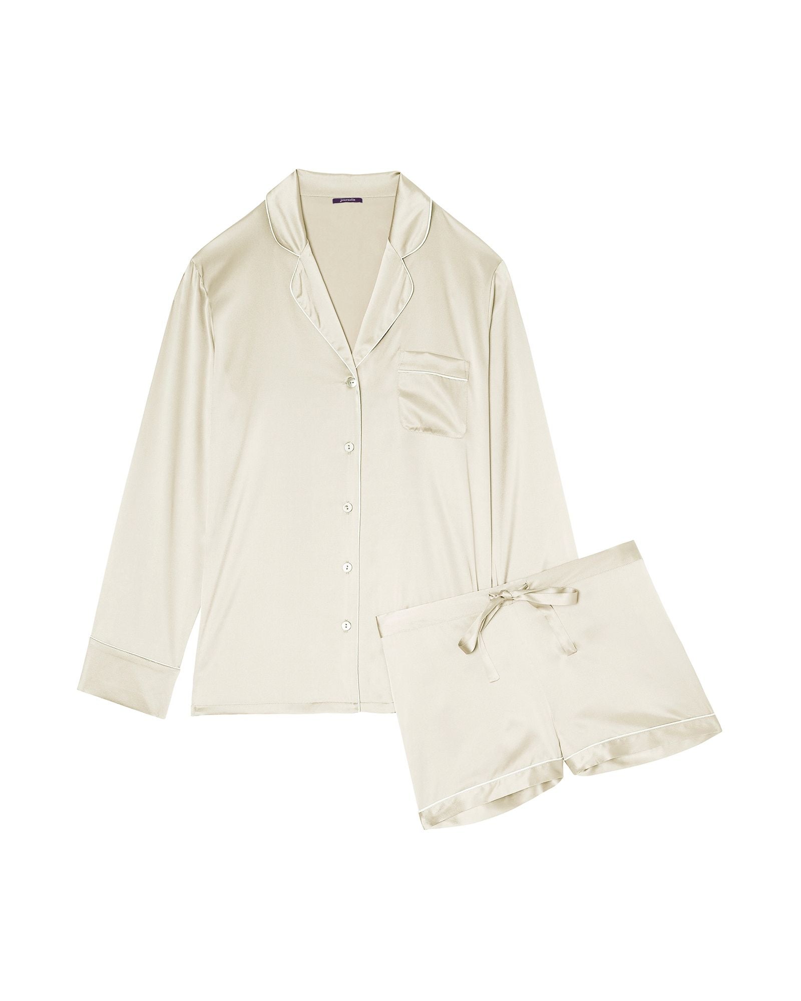 Journelle Sophia Pajama Set in white