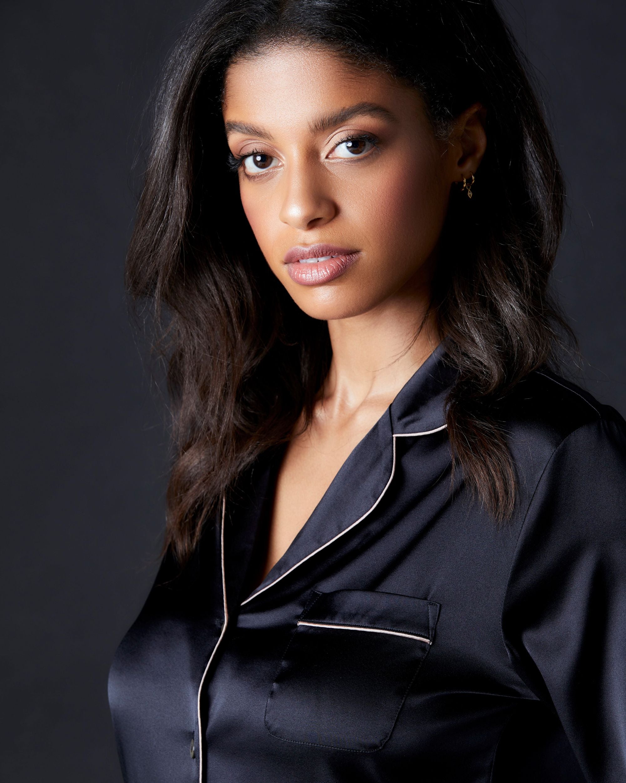 Journelle Sophia Pajama Set in black