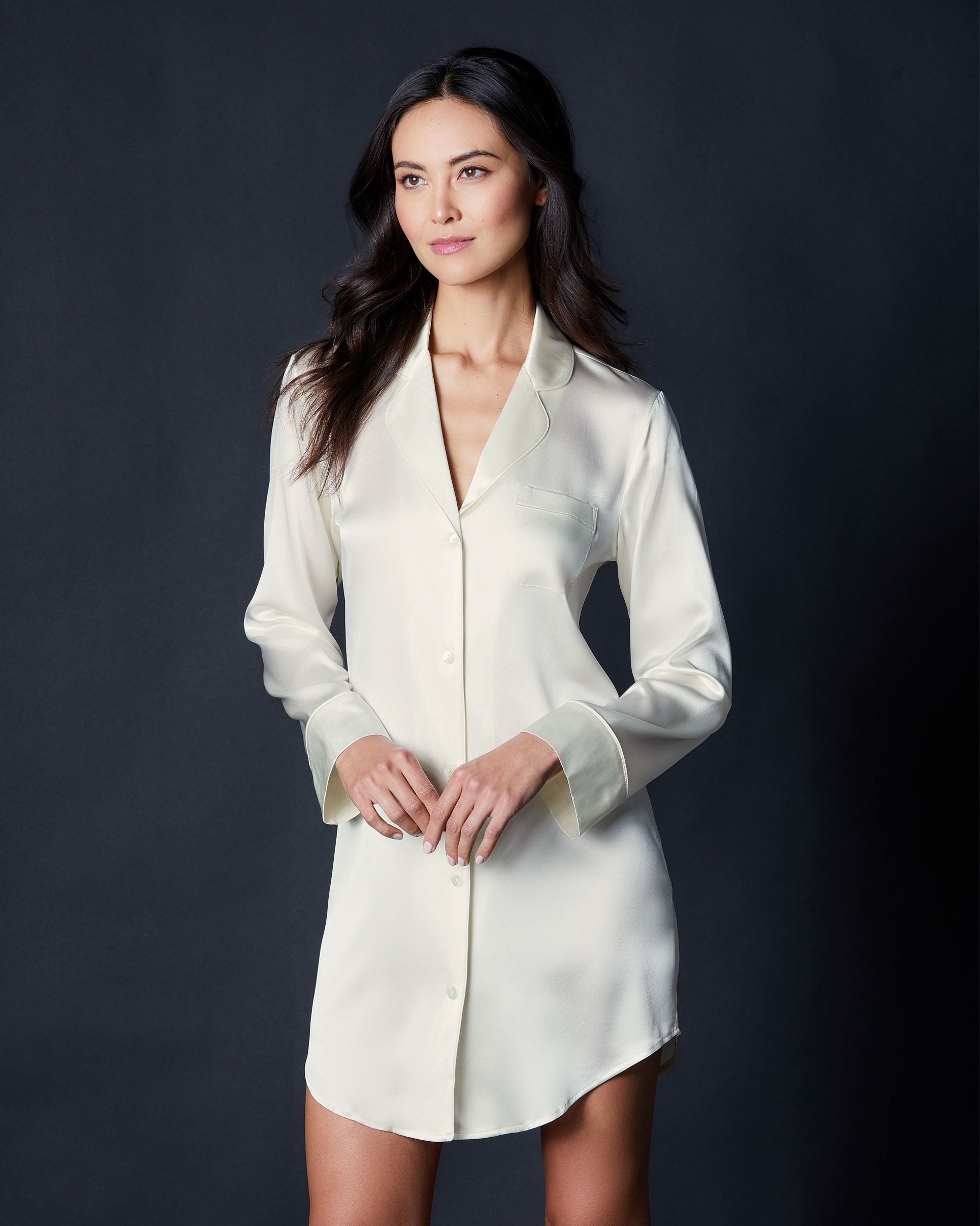 Journelle Bette Sleepshirt in white