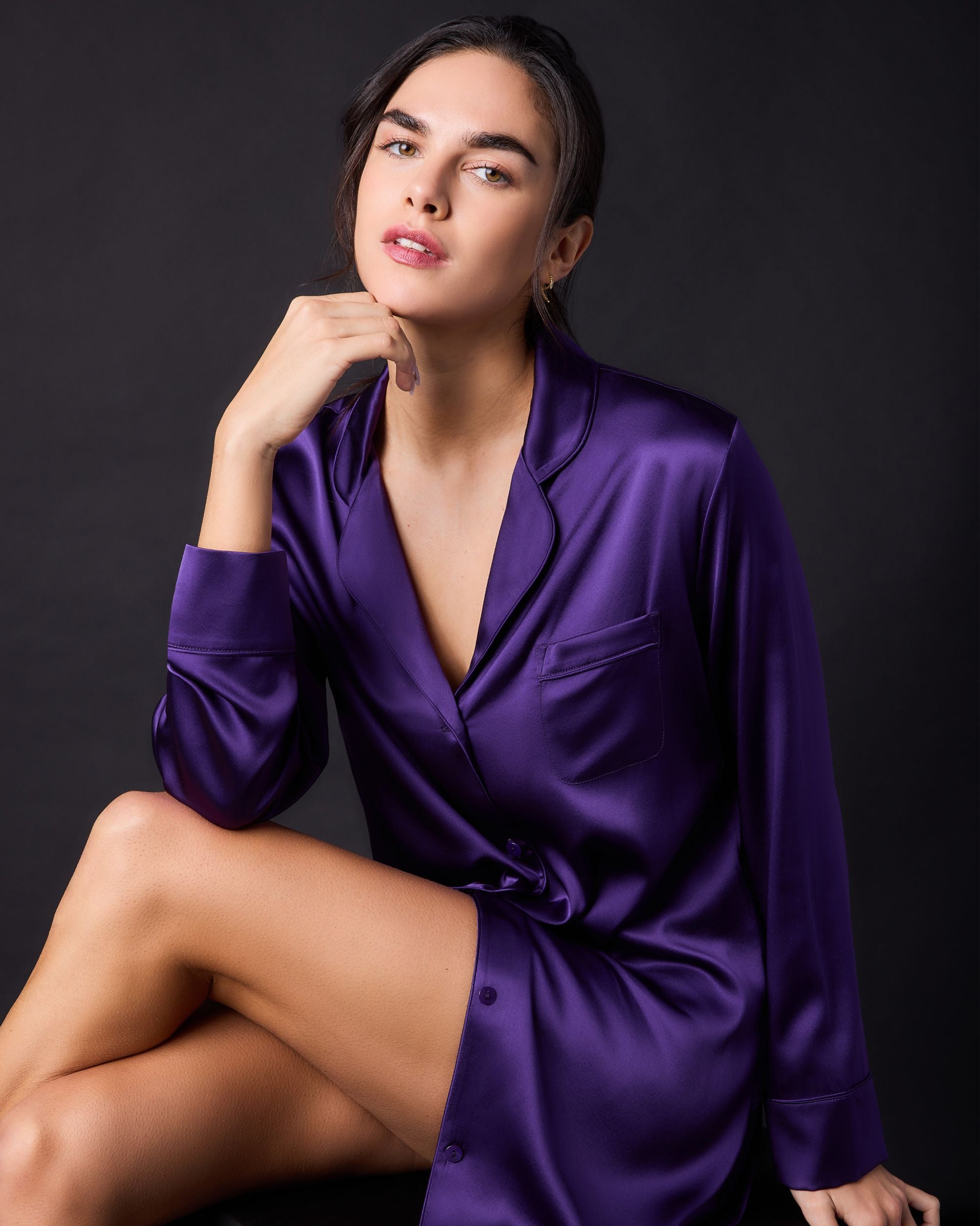 Journelle Bette Sleepshirt in purple