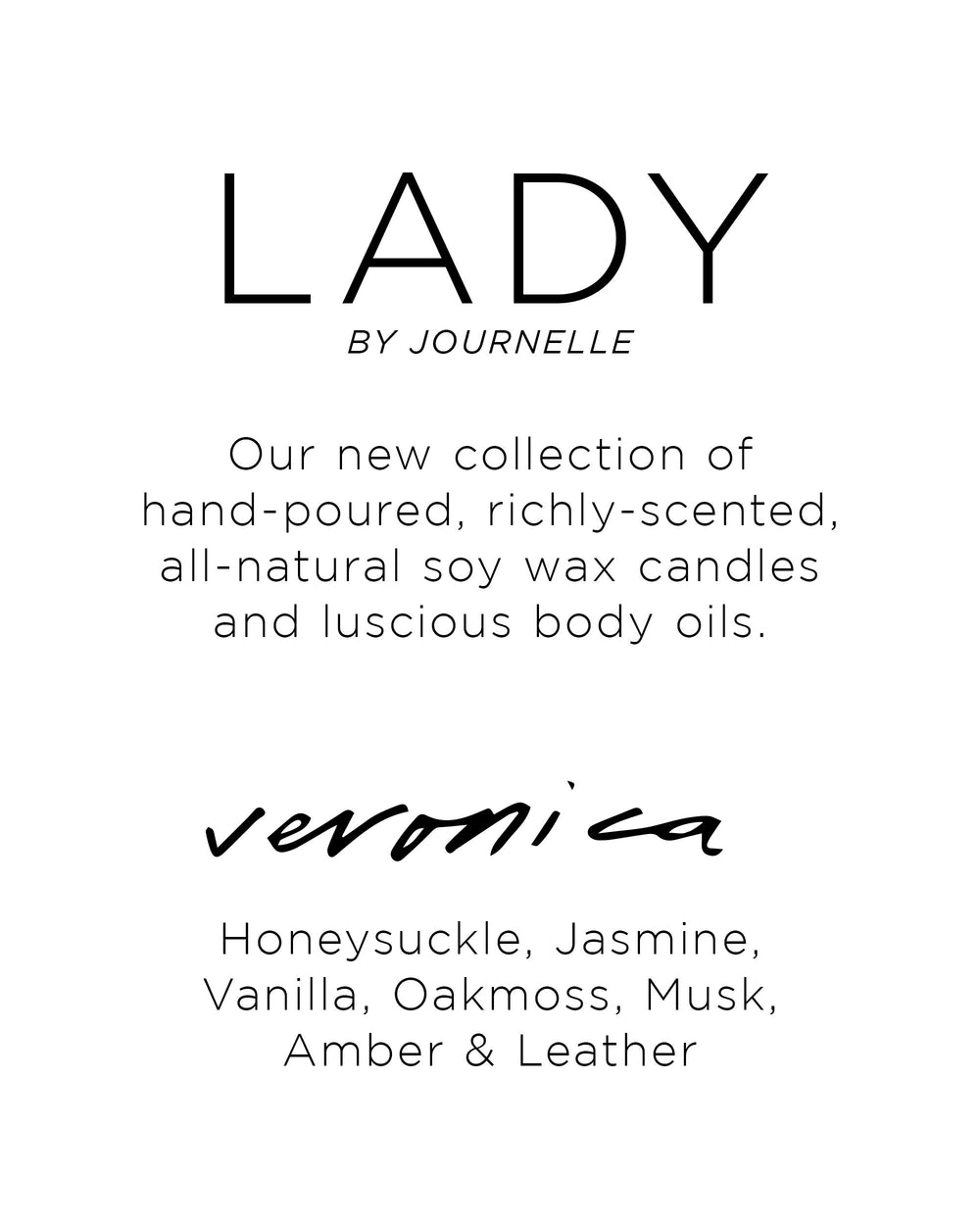 Journelle LADY x Veronica Body Oil in black