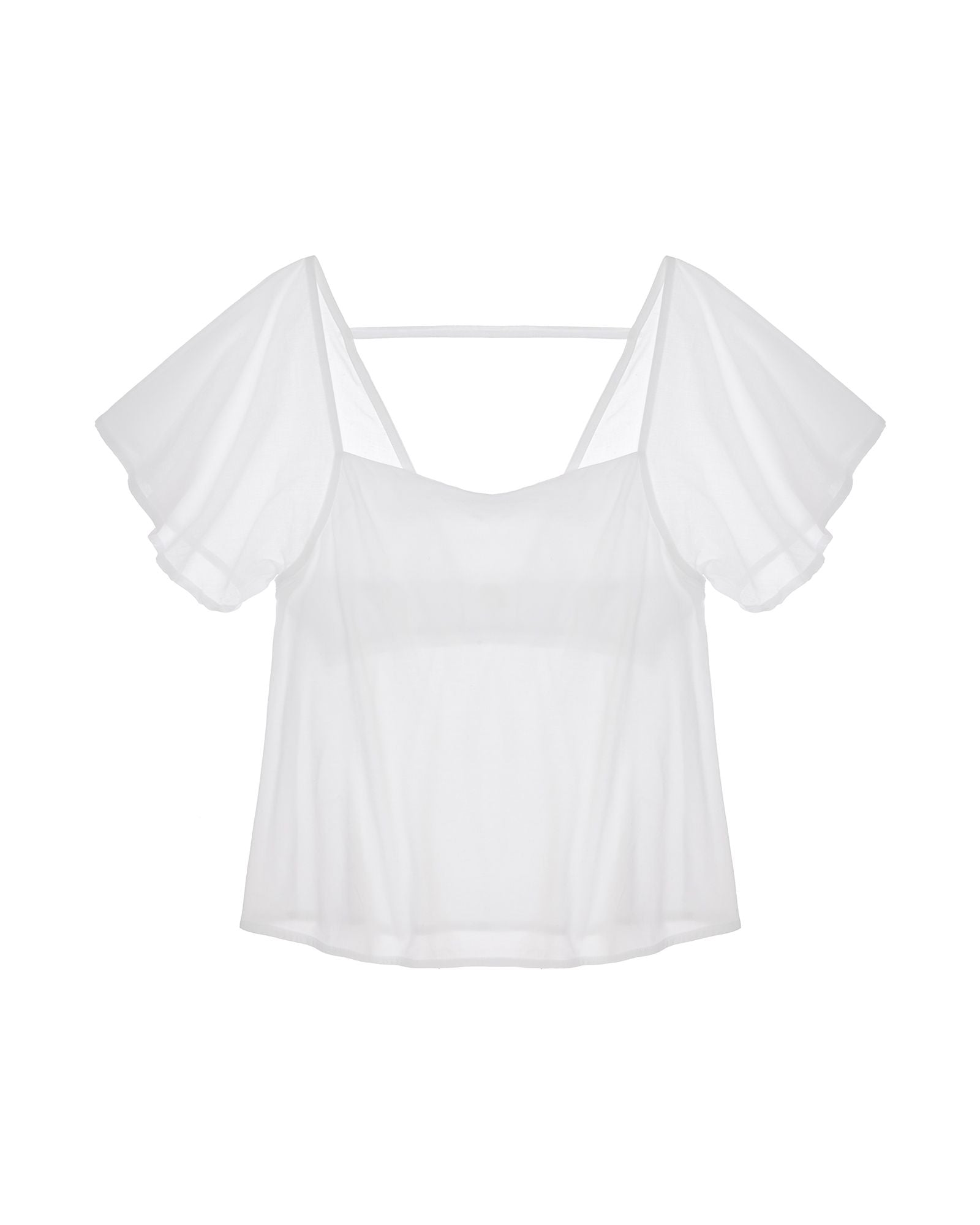Skin Pima Cotton Jersey Josie Top in white