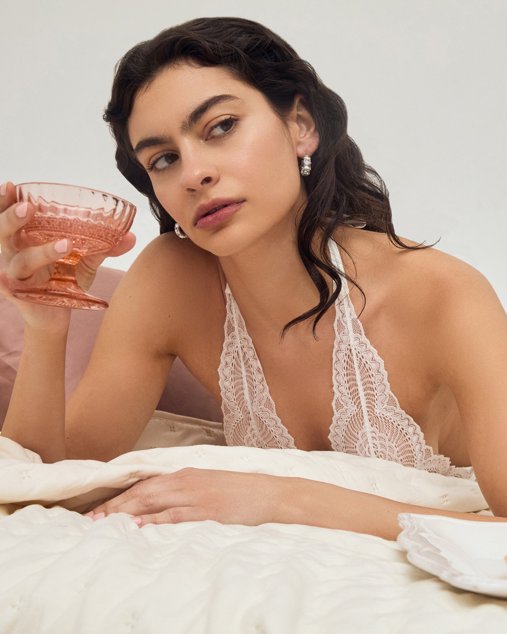 Journelle Natalia Bodysuit in white