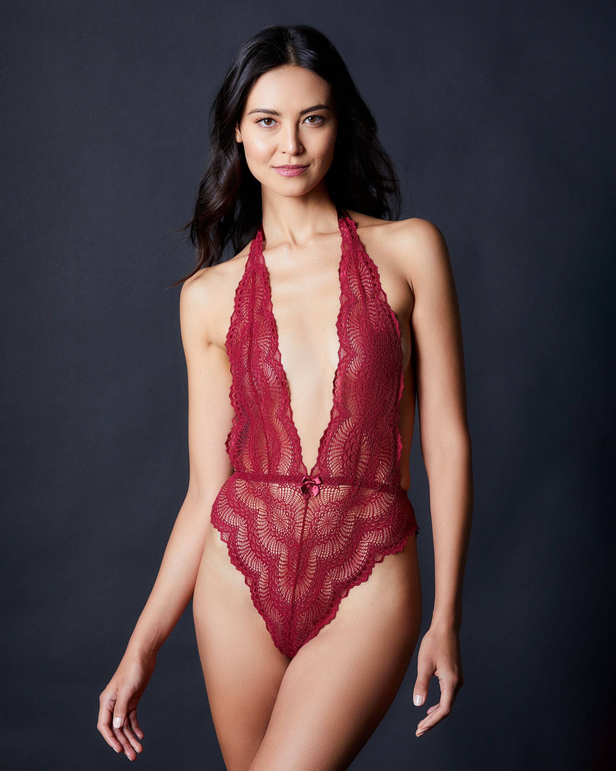 Journelle Natalia Bodysuit in red