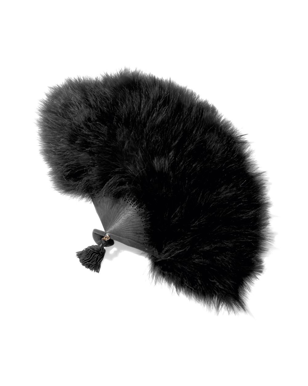 Maison Close Les Burlesques Feather Fan in black