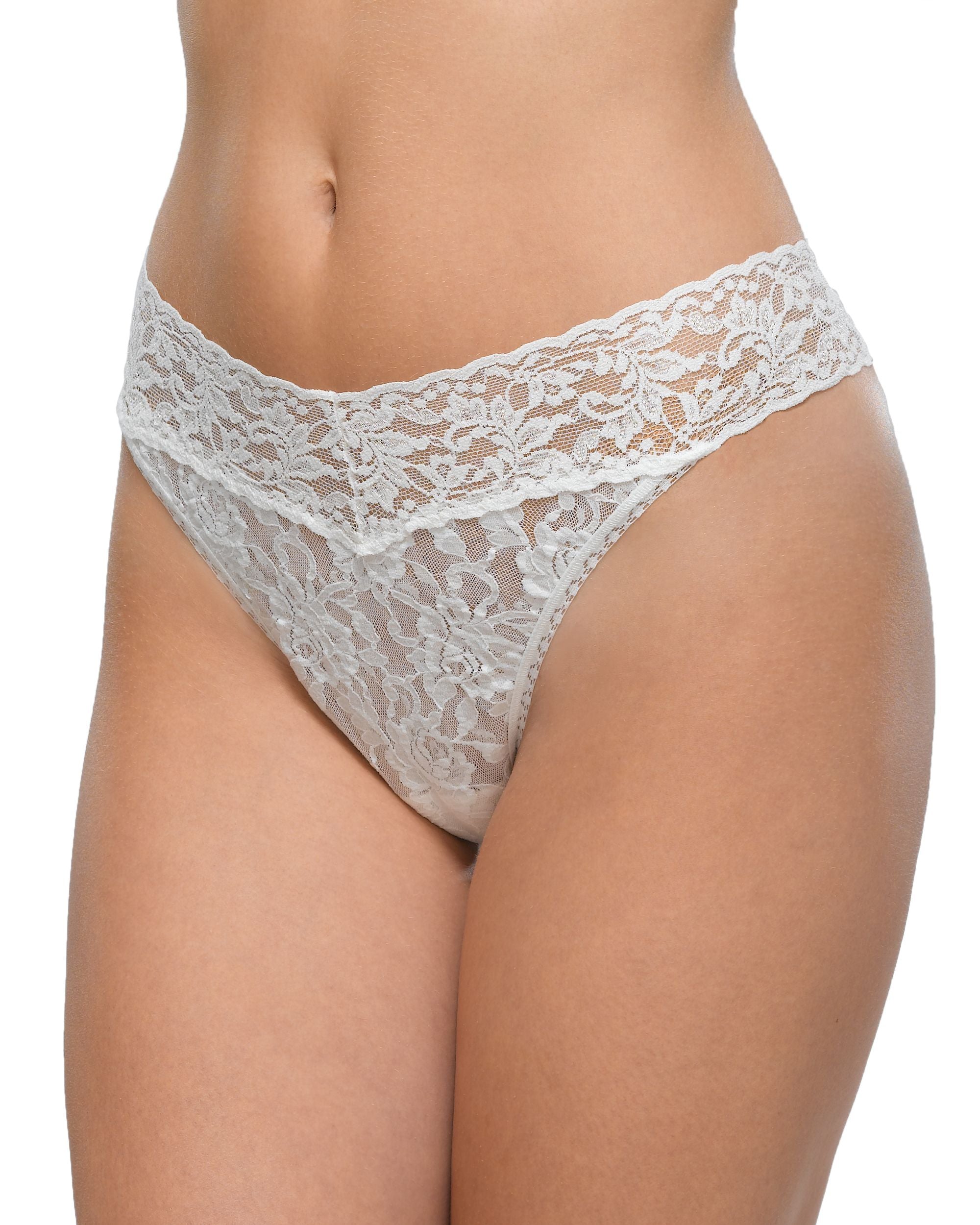 Hanky Panky Original Rise Thong (Rolled) in white