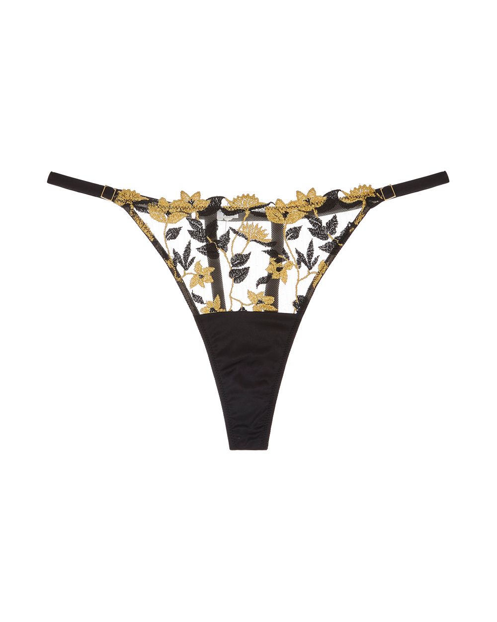 Studio Pia Soraya Strap Thong in black