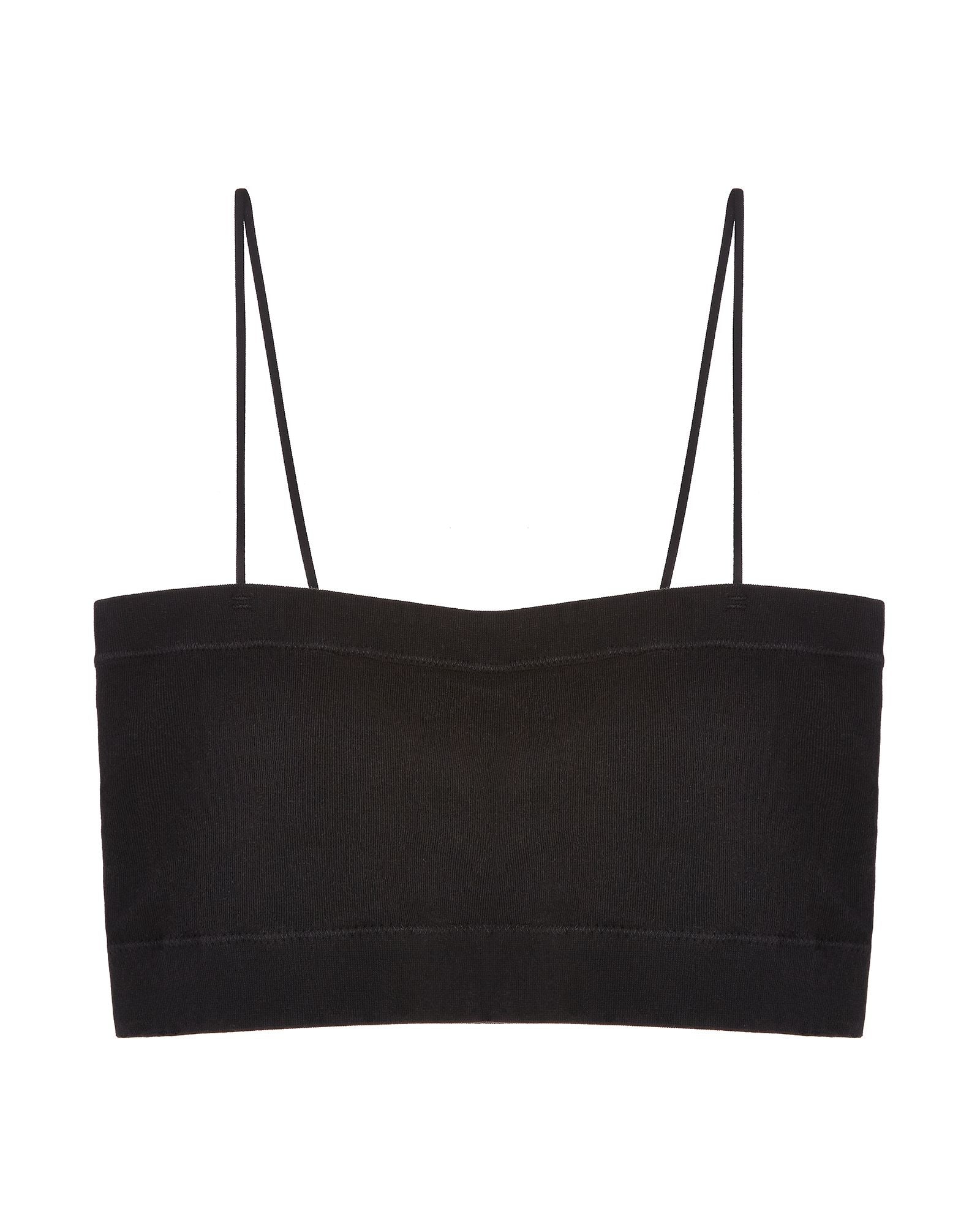 Skin Seamless Organic Cotton Blend Bralette in black