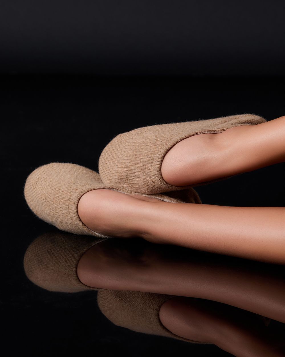Skin Cashmere Ballet Flat in beige