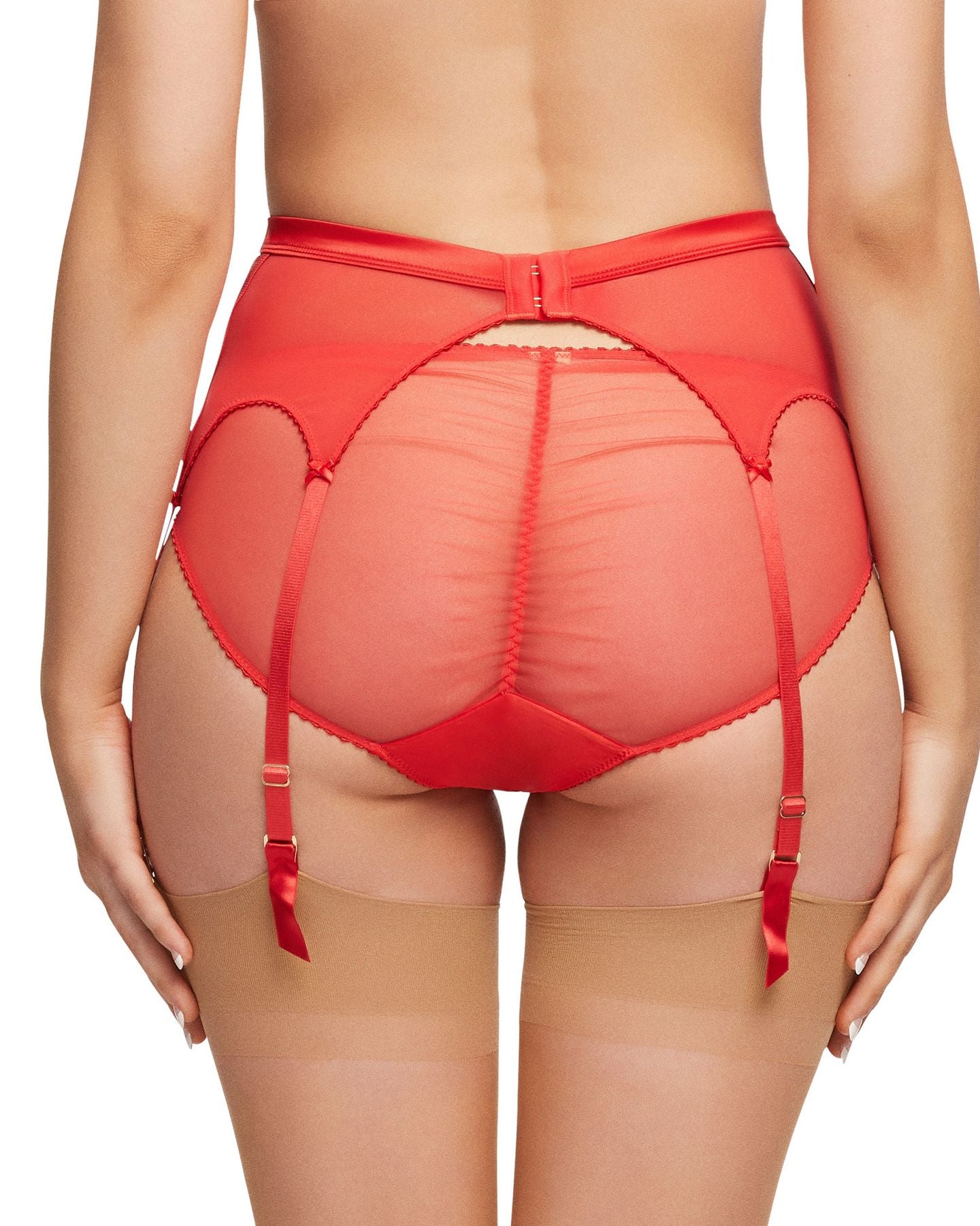 Dita Von Teese Julie's Roses Suspender in red