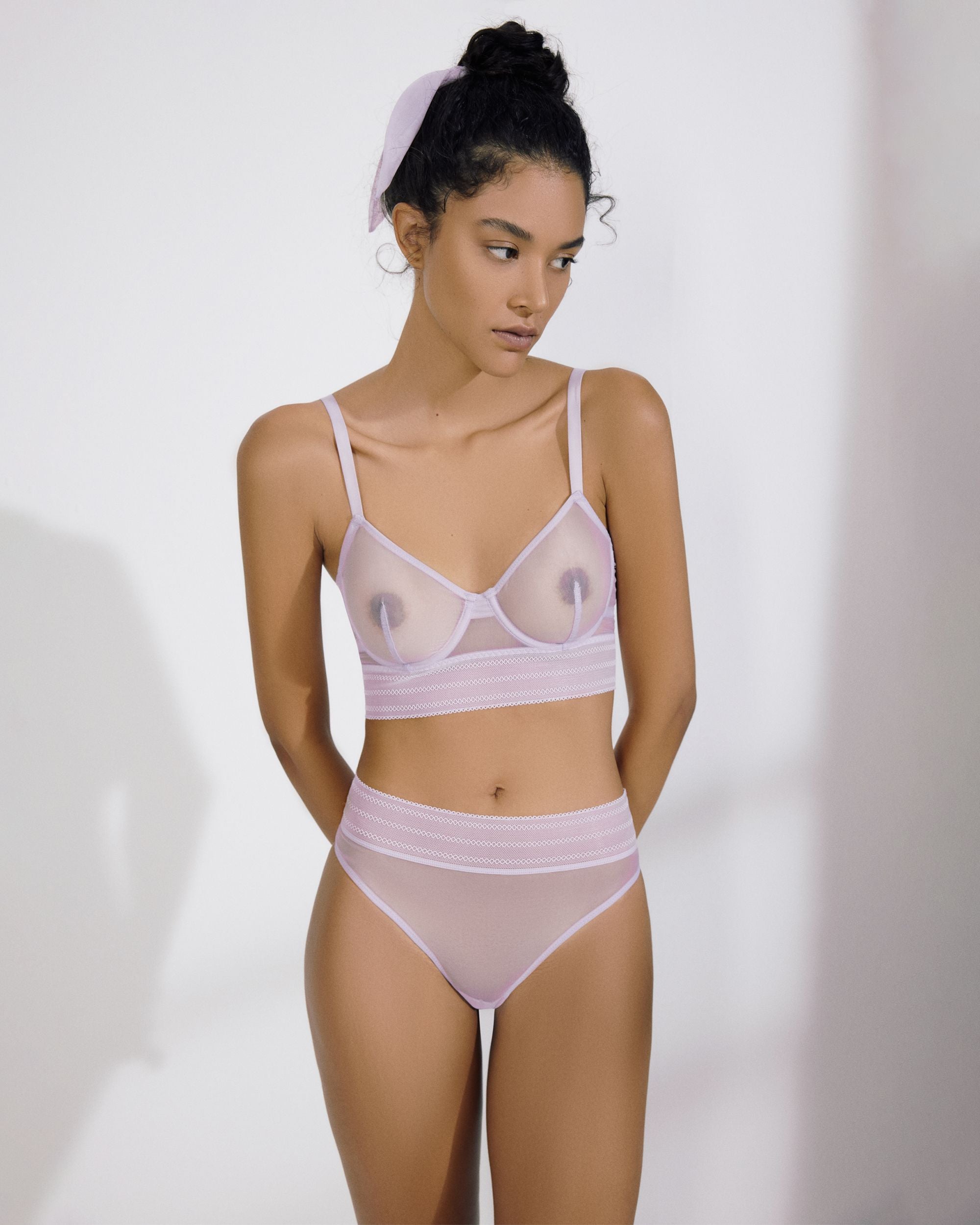 Else Bare Underwire Bra in purple