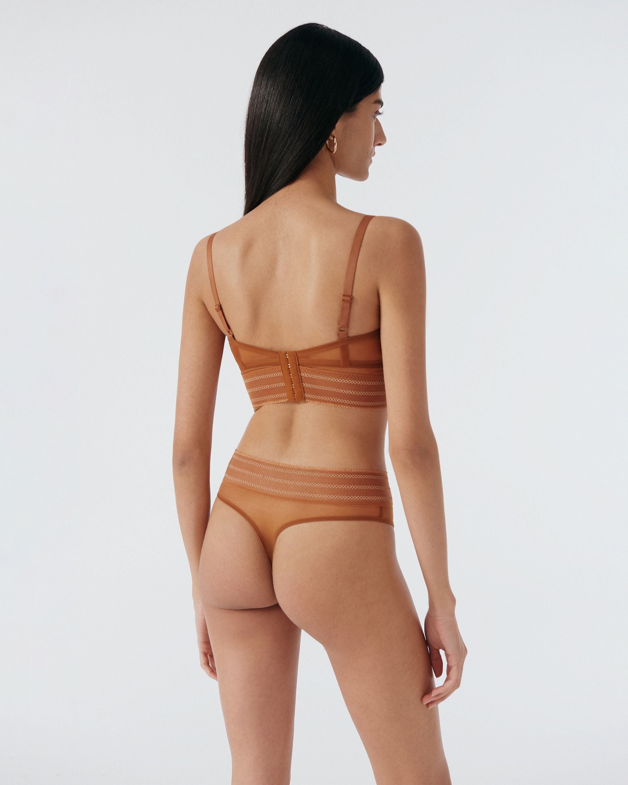 Else Bare Underwire Bra in brown