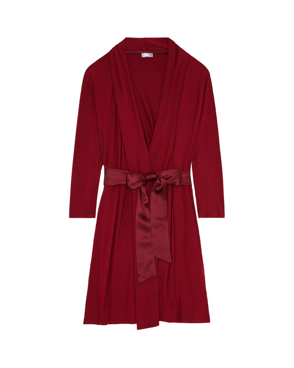 Fleur't Robe with Silk Ties in red