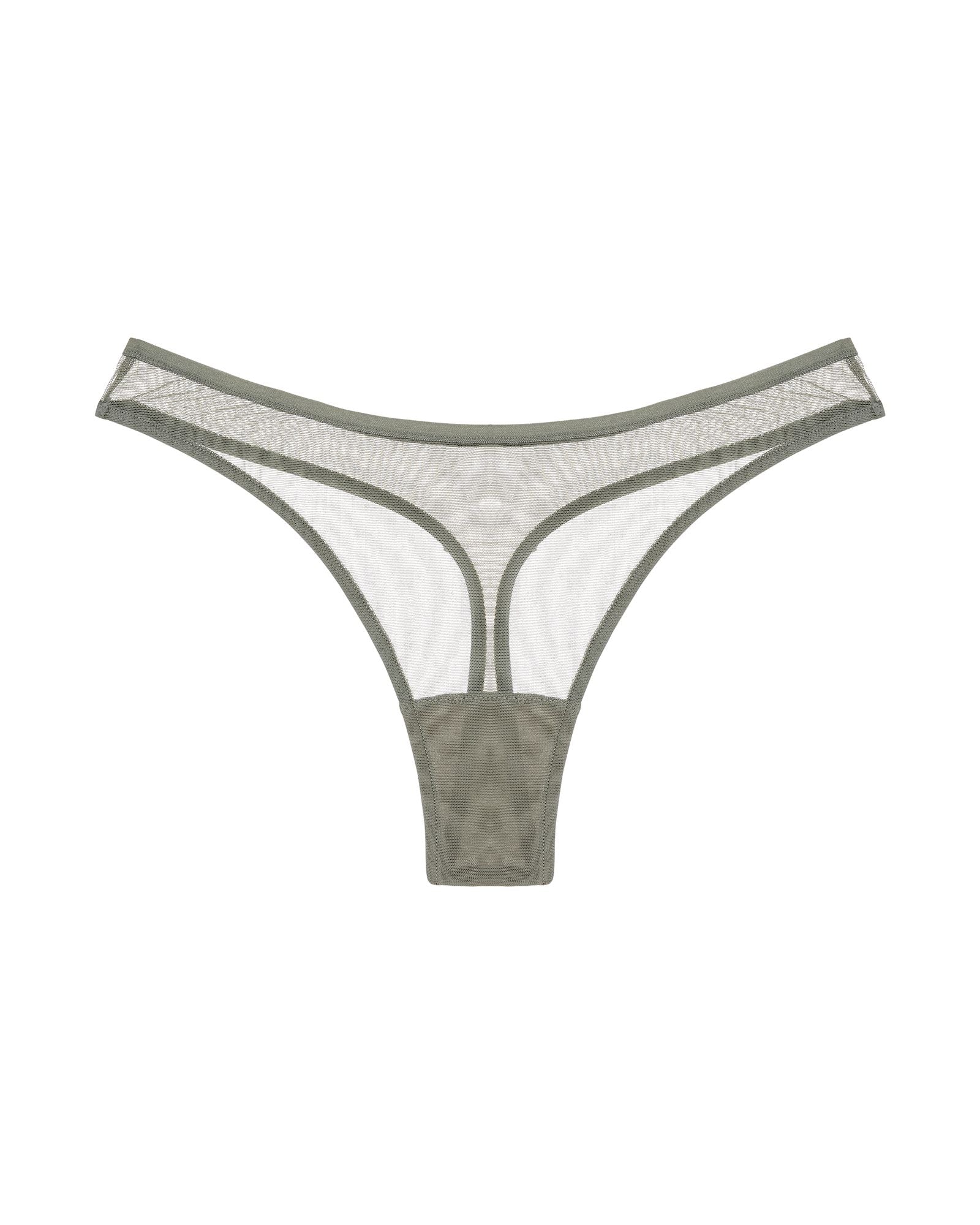 Only Hearts Whisper Basic Thong in green