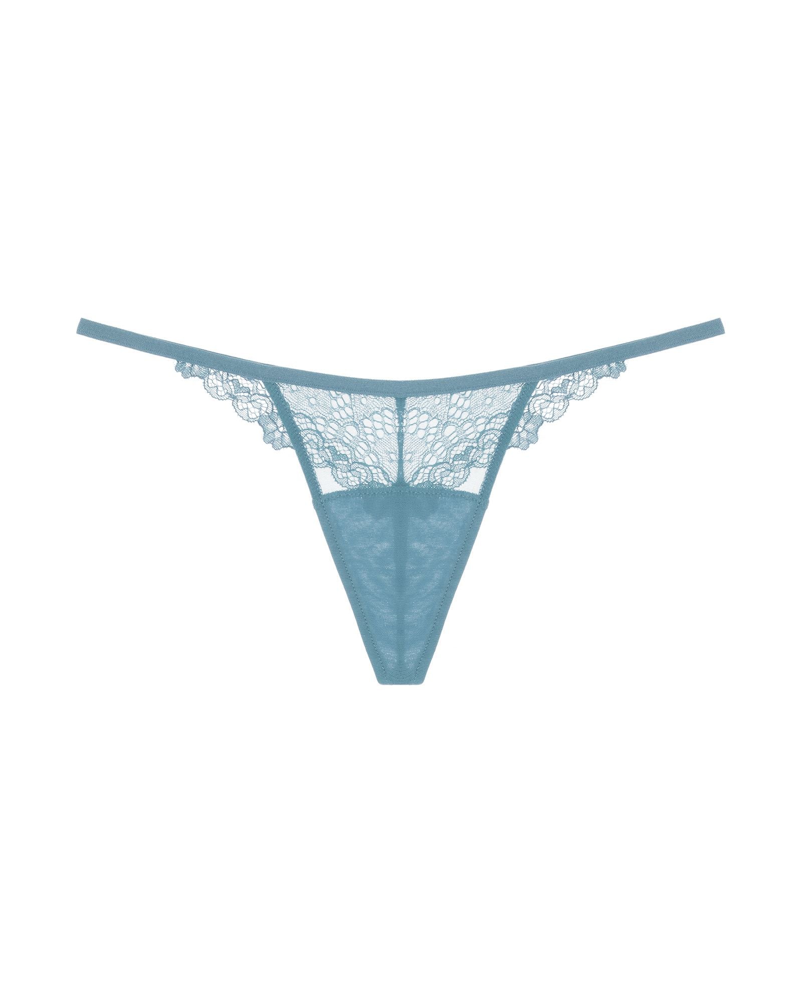 Only Hearts Whisper Sweet Nothings Barely There G-String in blue