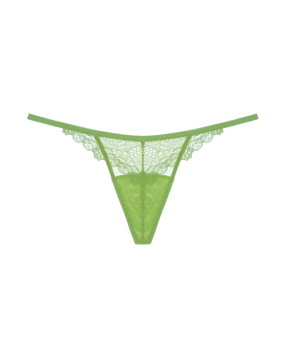 Only Hearts Whisper Sweet Nothings Barely There G-String in green