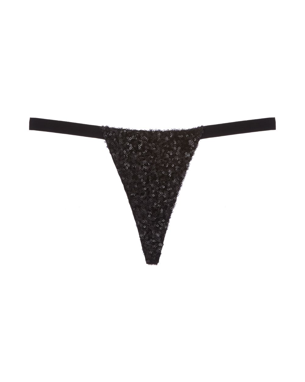 Only Hearts Shine On G-String in black