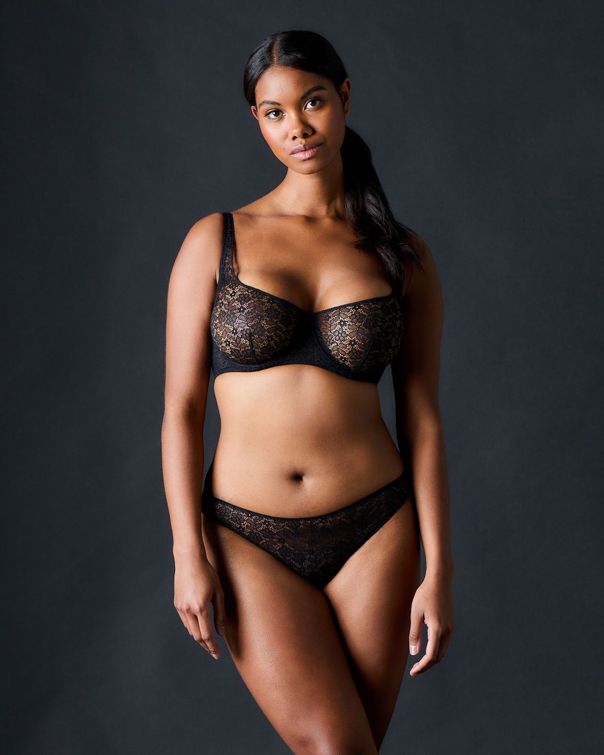 Journelle Alix Cheeky Bikini in black