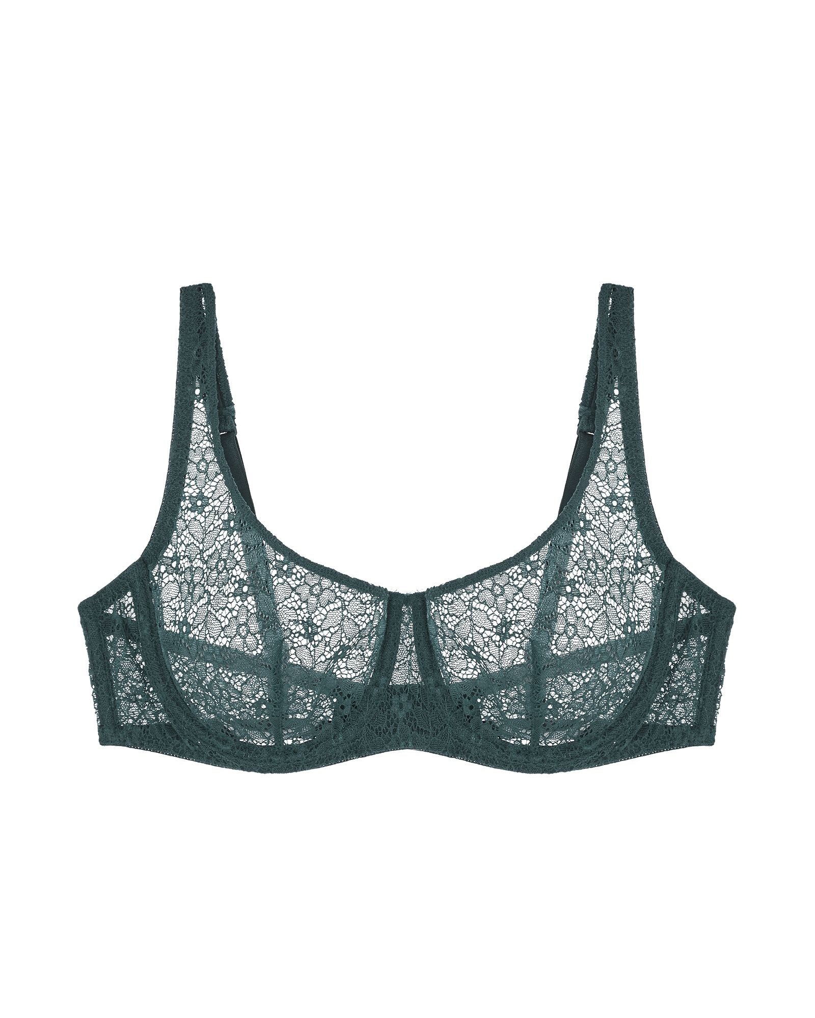 Journelle Alix Demi Scoop Bra in green