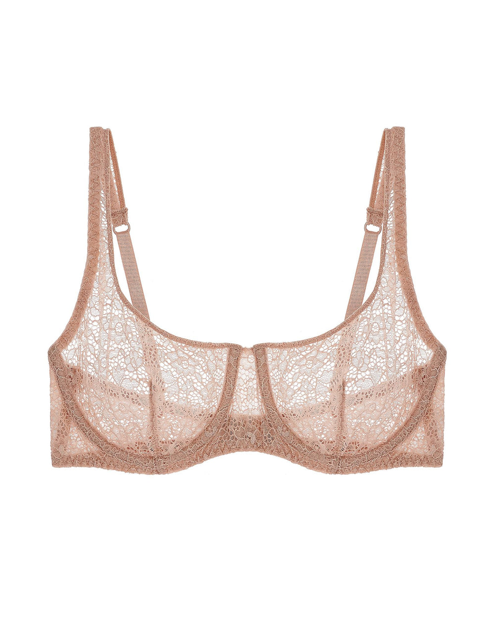 Journelle Alix Demi Scoop Bra in beige