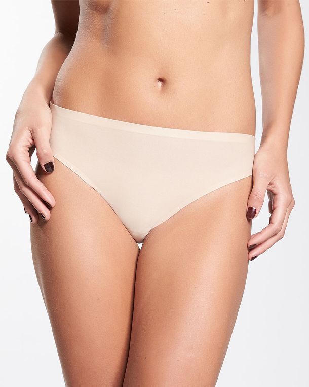 Chantelle Soft Stretch Seamless Thong in beige