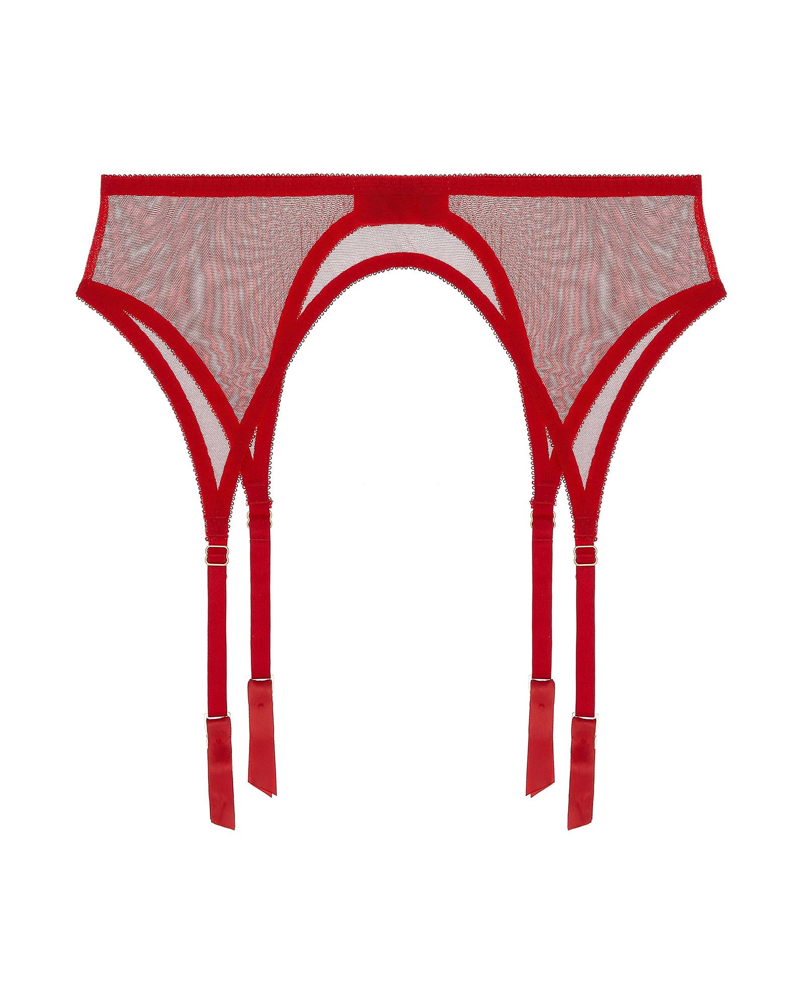 Journelle Odette Classic Suspender in red