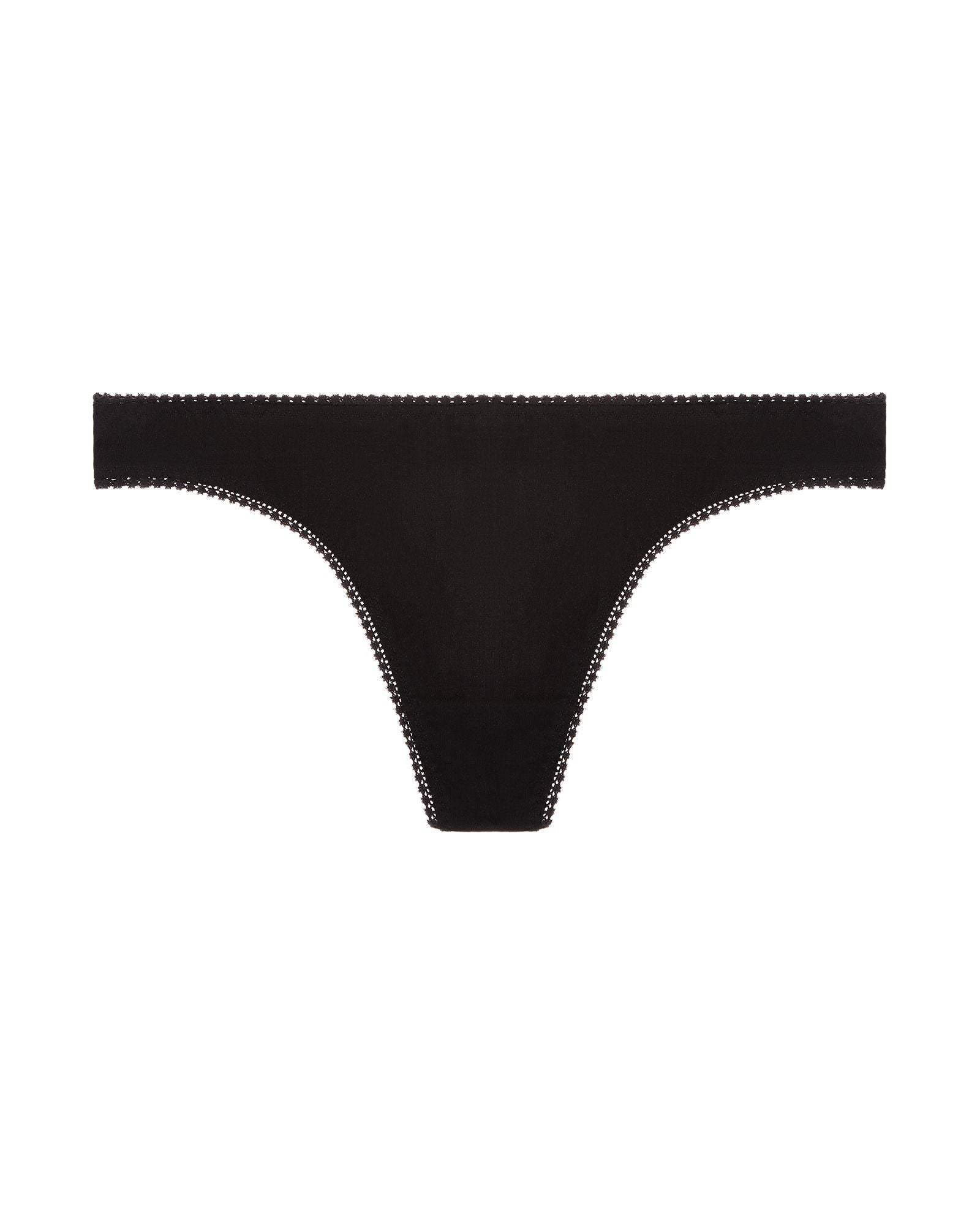 OnGossamer Cabana Cotton Hip G Thong in black
