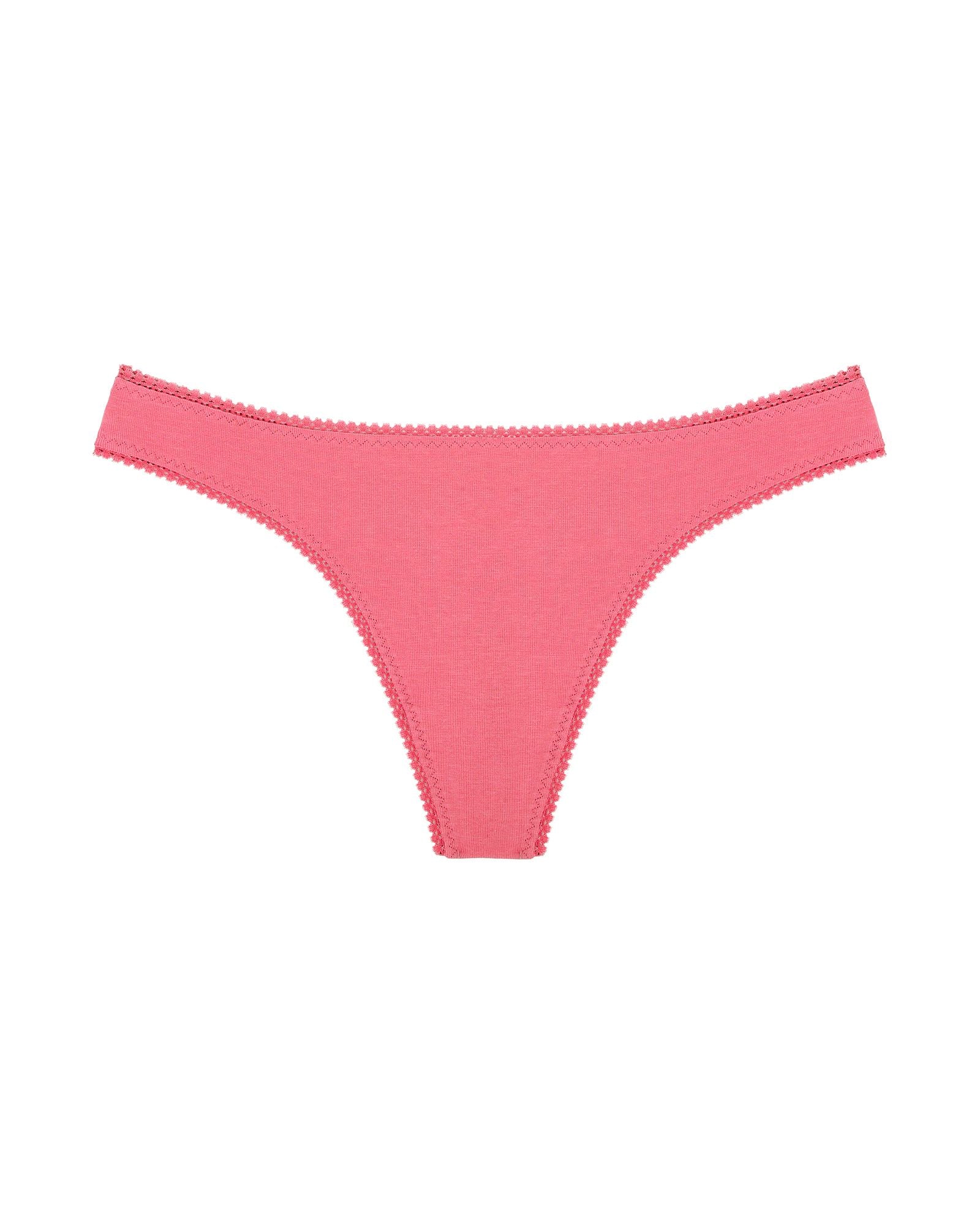 OnGossamer Cabana Cotton Hip G Thong in pink