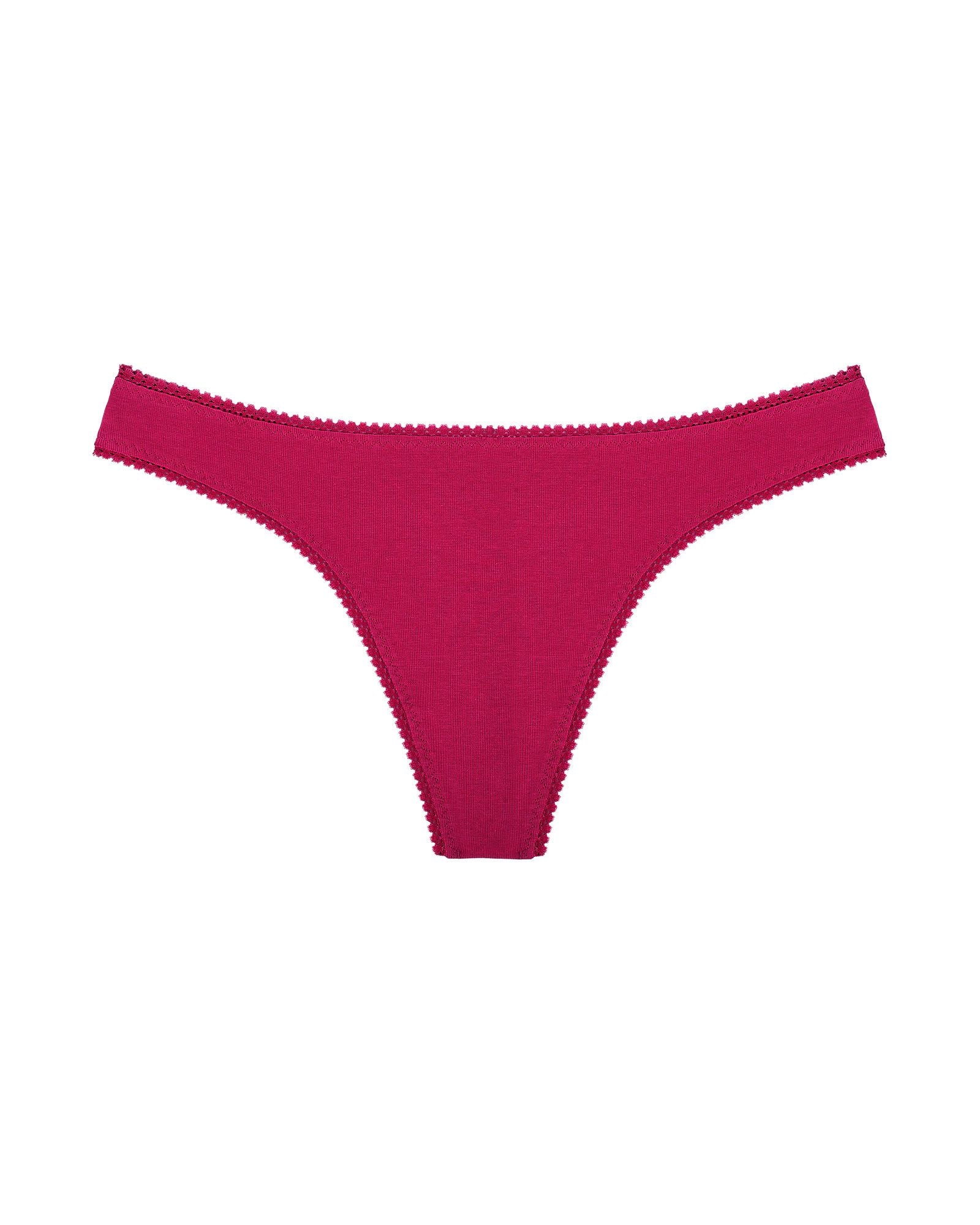 OnGossamer Cabana Cotton Hip G Thong in pink