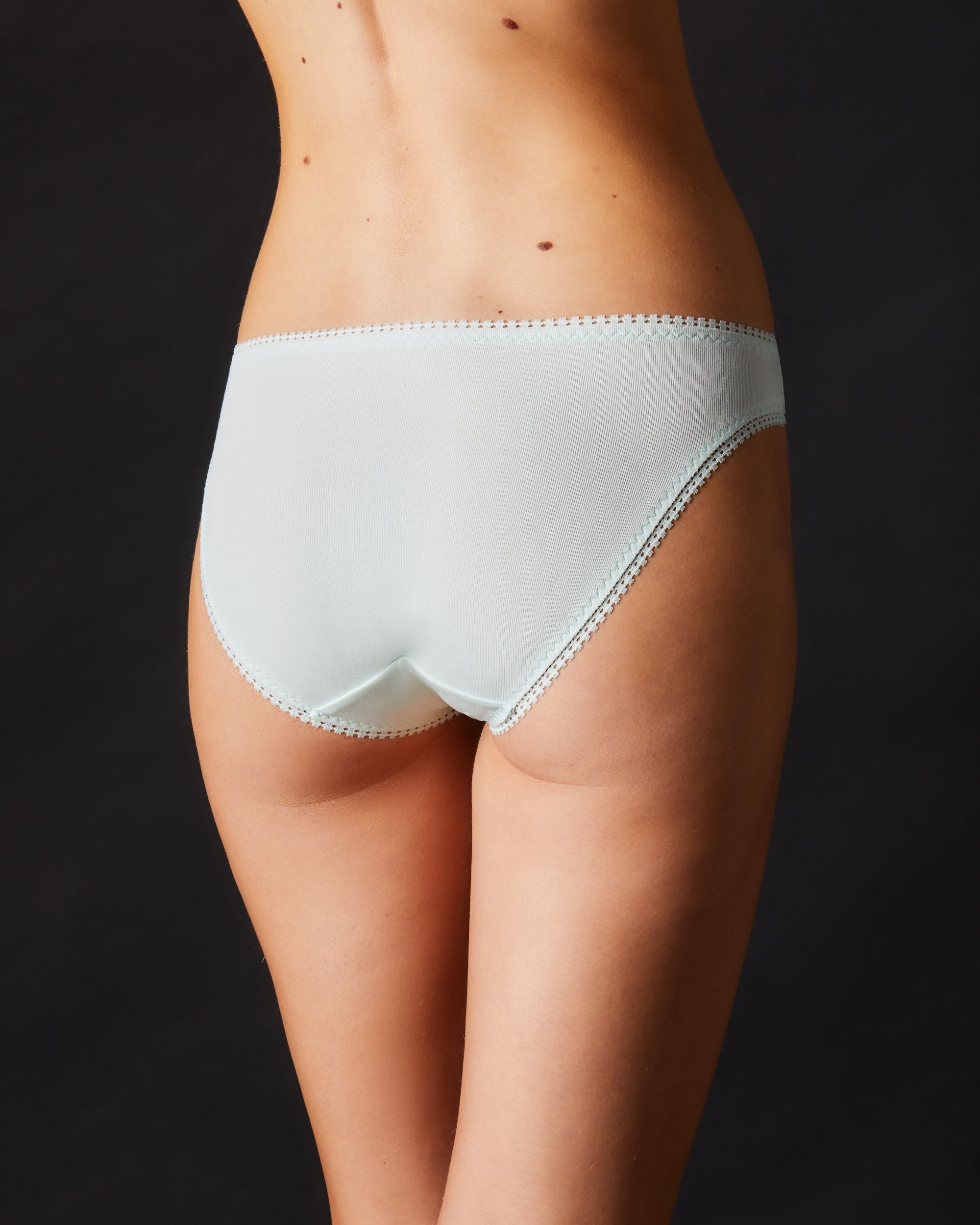 OnGossamer Cabana Cotton Hip Bikini in blue