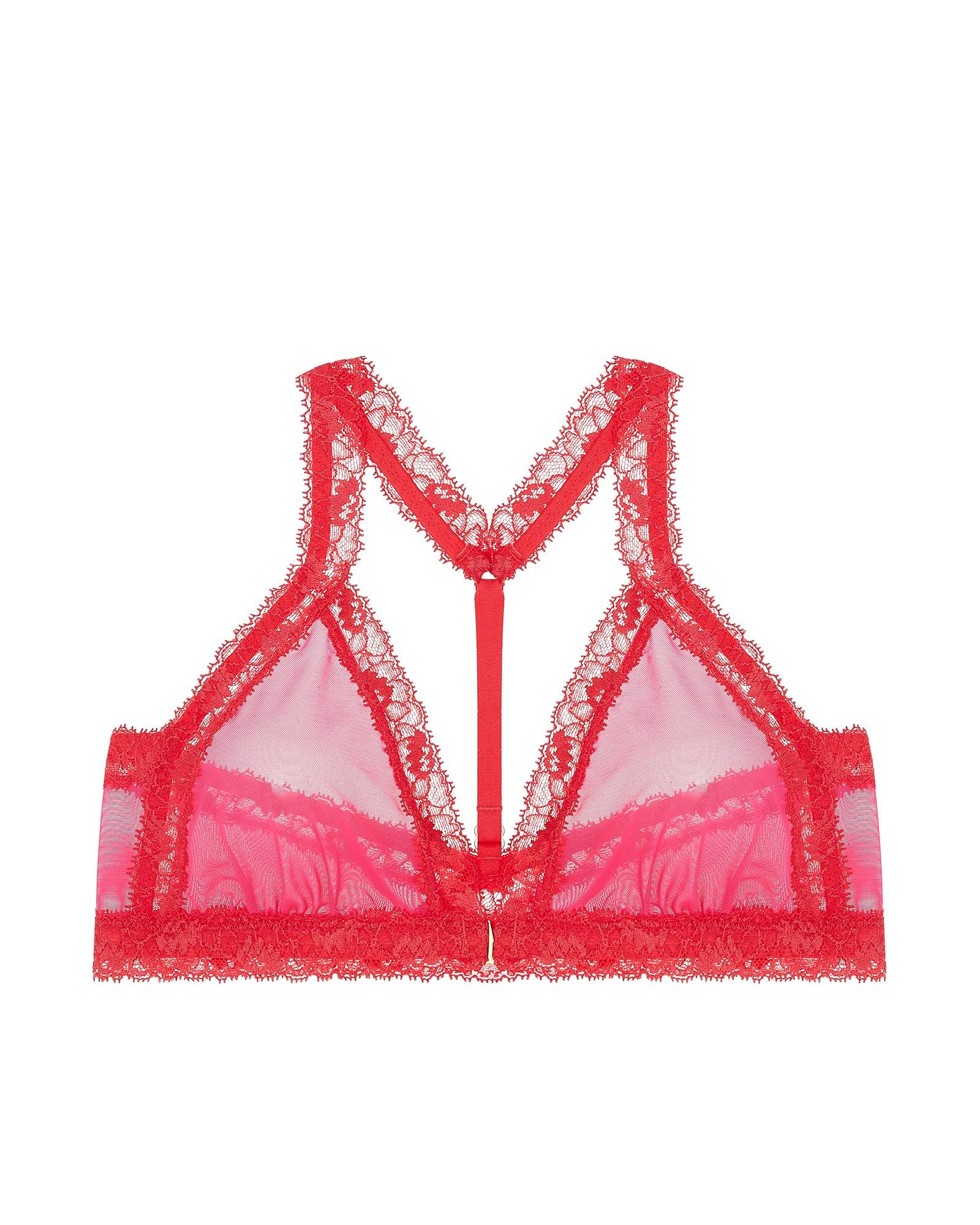 Natori Speechless Front Close Bralette in pink