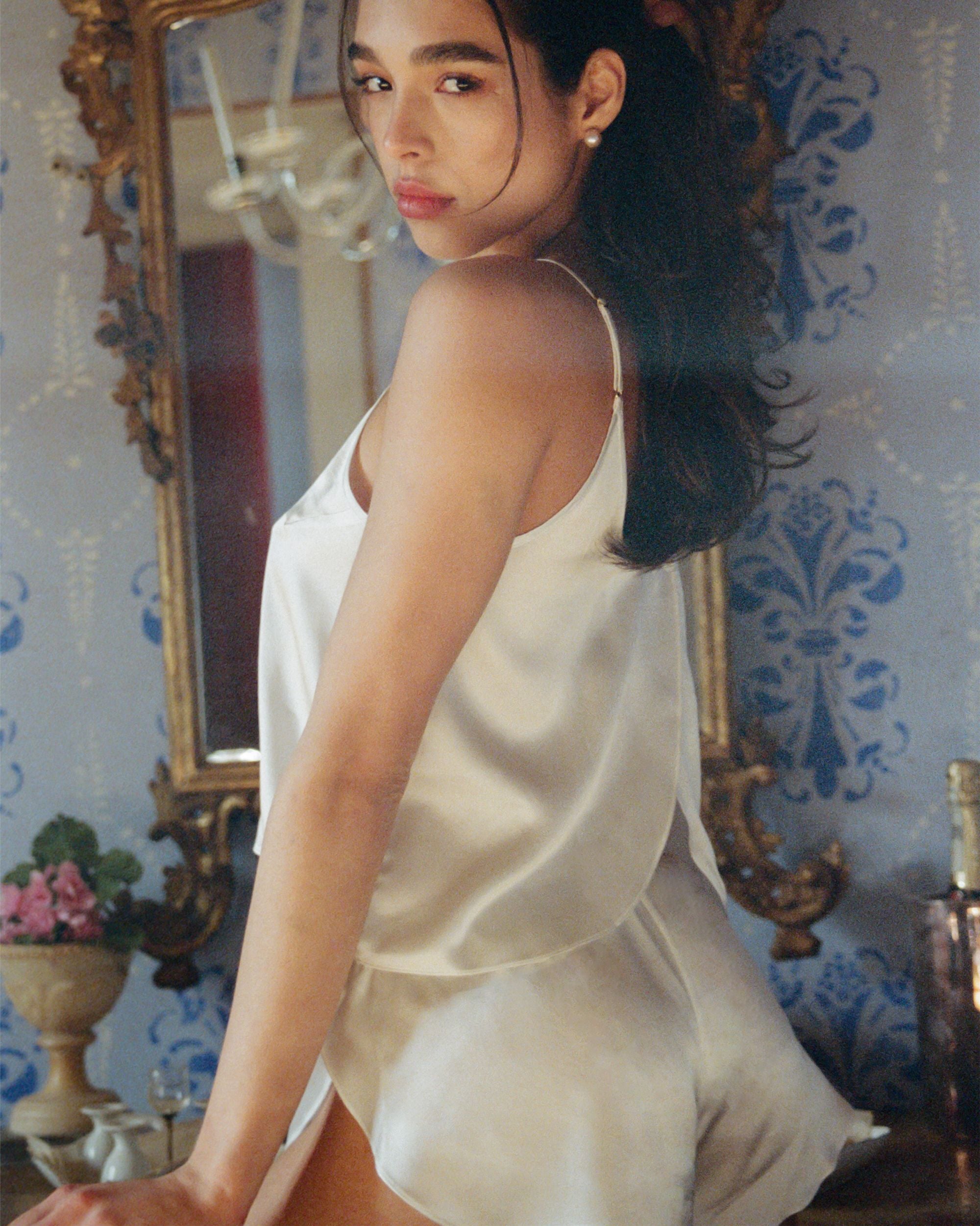 Journelle Celine Open Back Cami in white