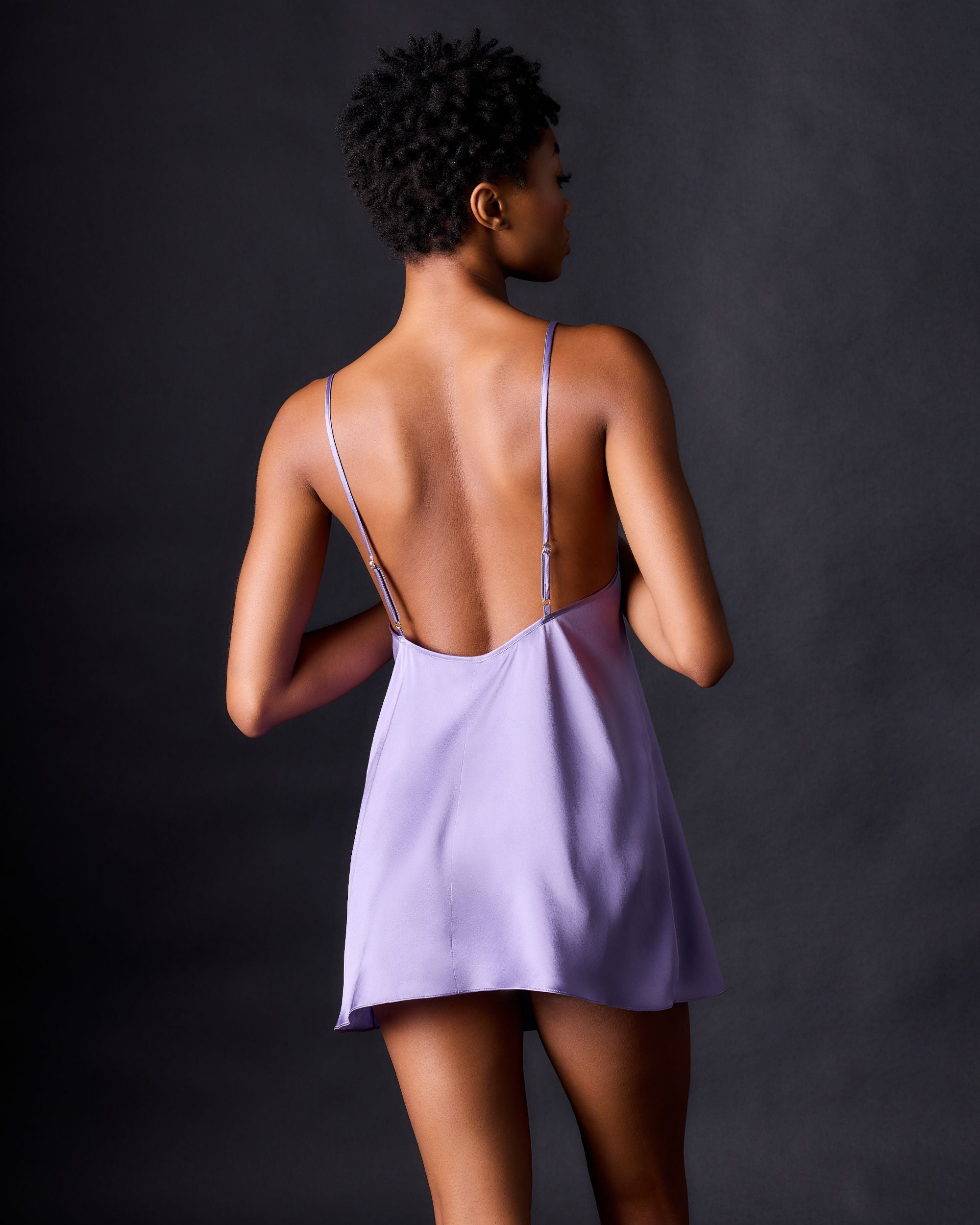 Journelle Celine Low Back Slip in purple