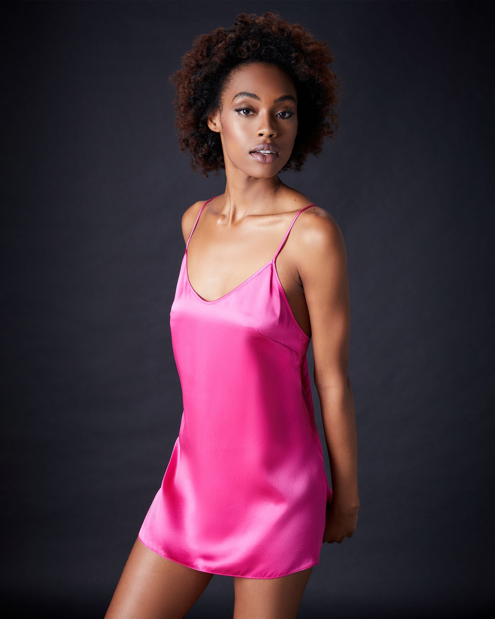 Journelle Celine Low Back Slip in pink