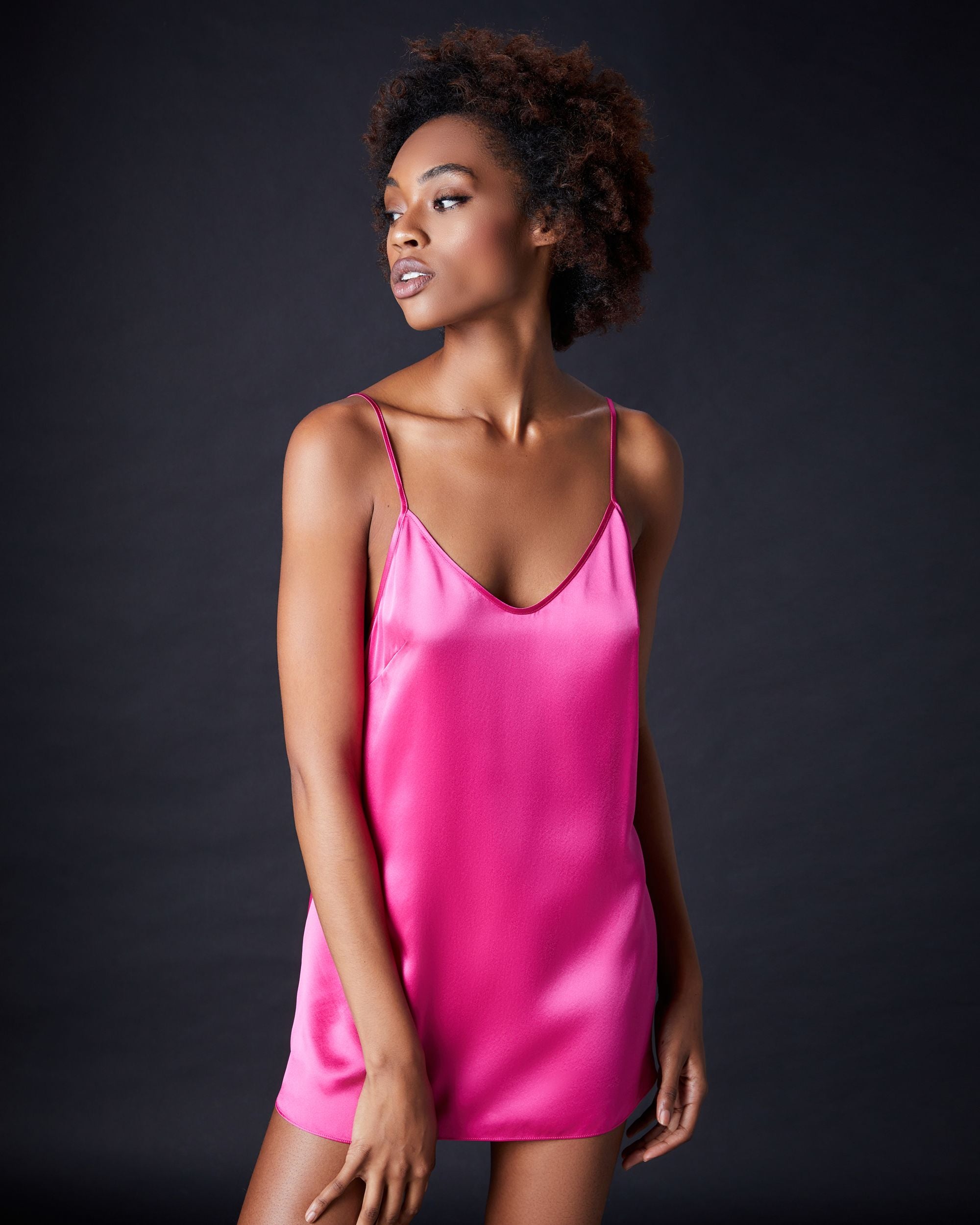 Journelle Celine Low Back Slip in pink