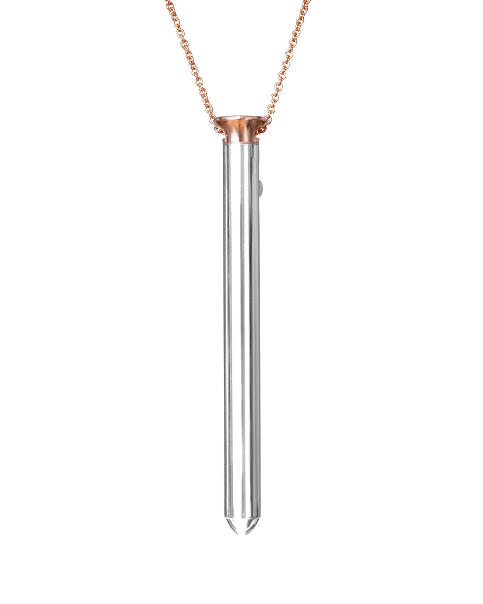 Crave Vesper Rose Gold Vibrating Necklace in metallics
