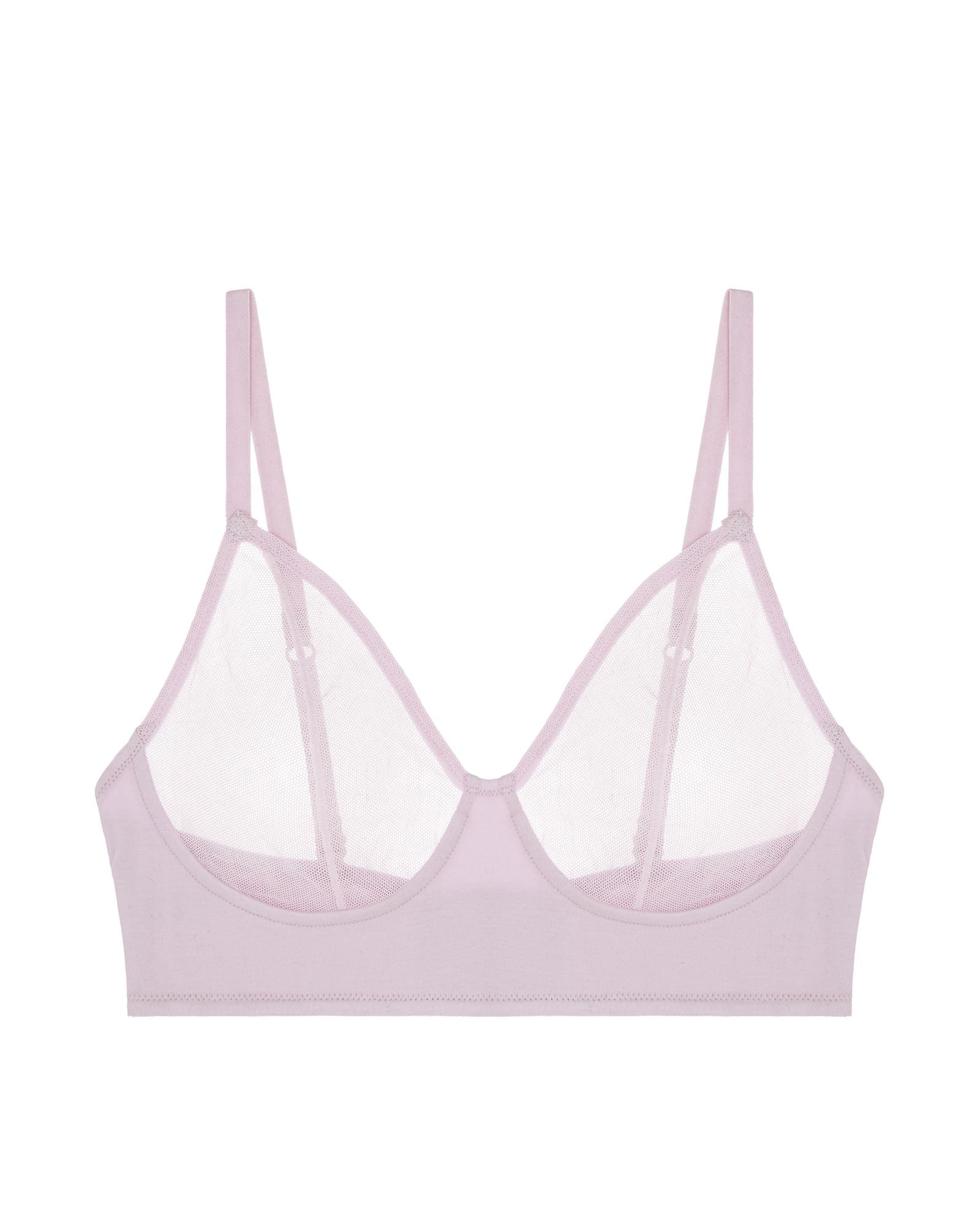 Skin Organic Pima Cotton Opaline Bralette in purple
