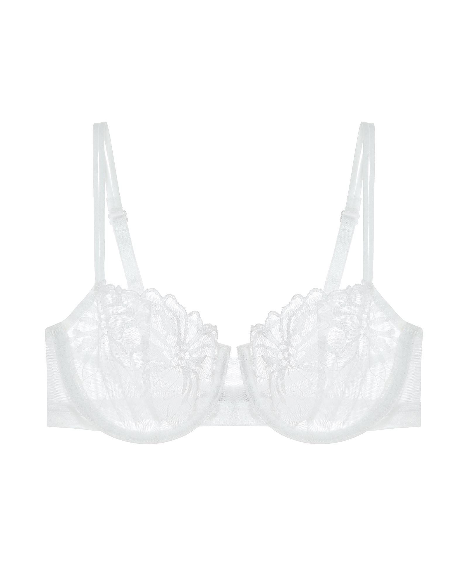 Chantelle Shadows Demi Bra in white