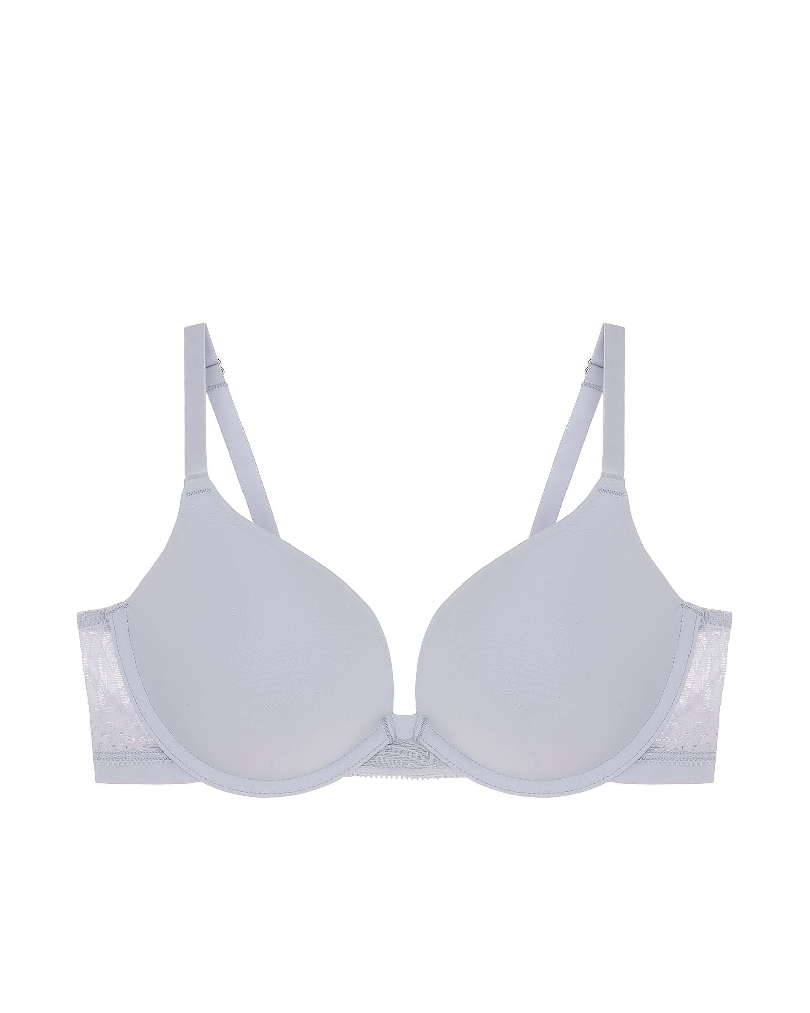 OnGossamer Sleek Micro Push Up Bra with Lace in blue