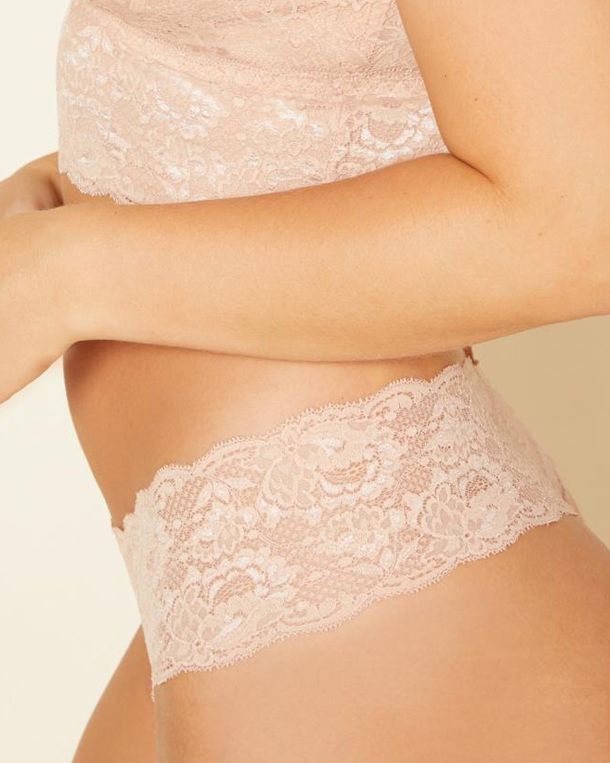 Cosabella Never Say Never Comfie Cutie Thong in beige