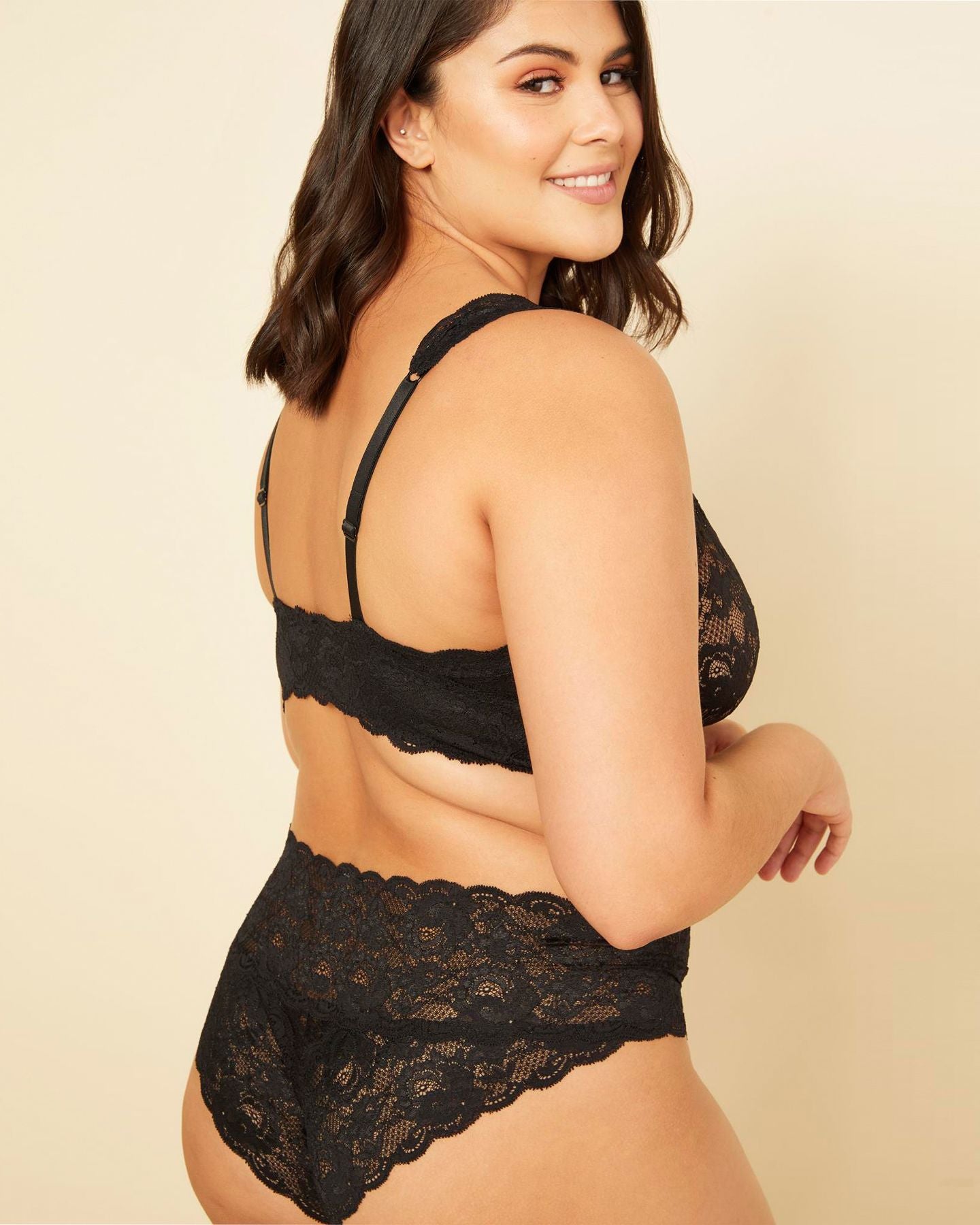 Cosabella Never Say Never Extended Hottie Hotpant in black