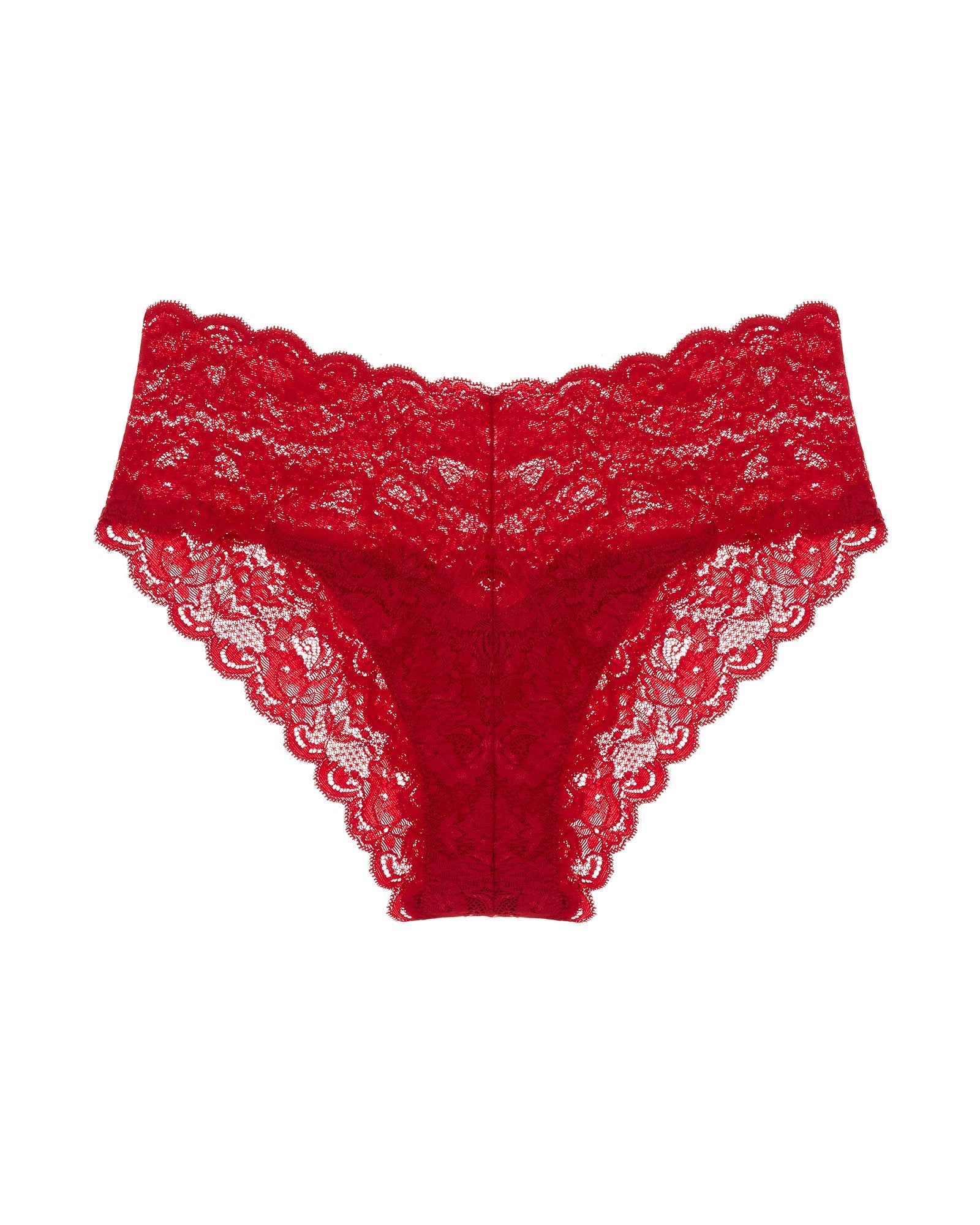 Cosabella Never Say Never Extended Hottie Hotpant in red