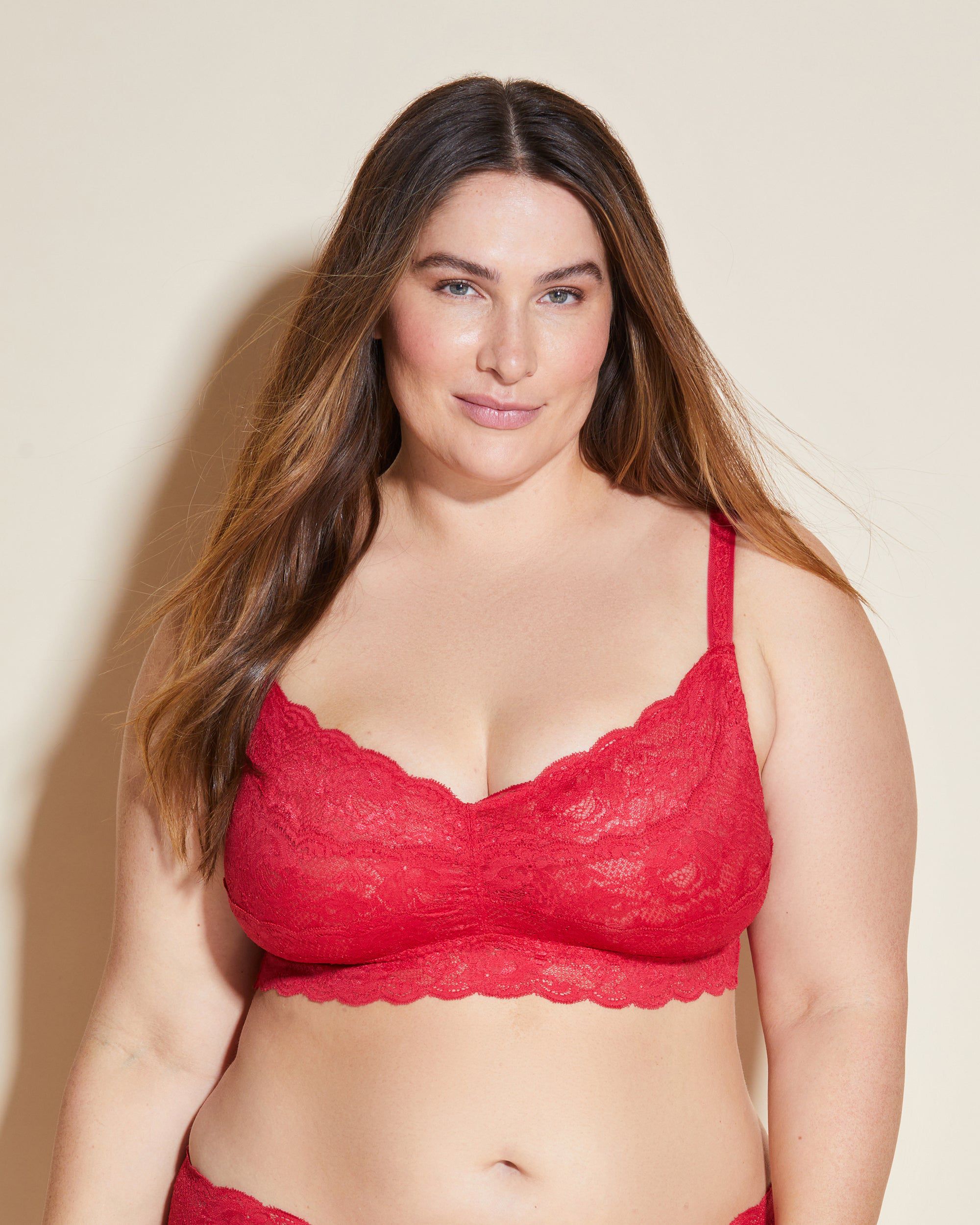 Cosabella Never Say Never Extended Sweetie Soft Bra in red