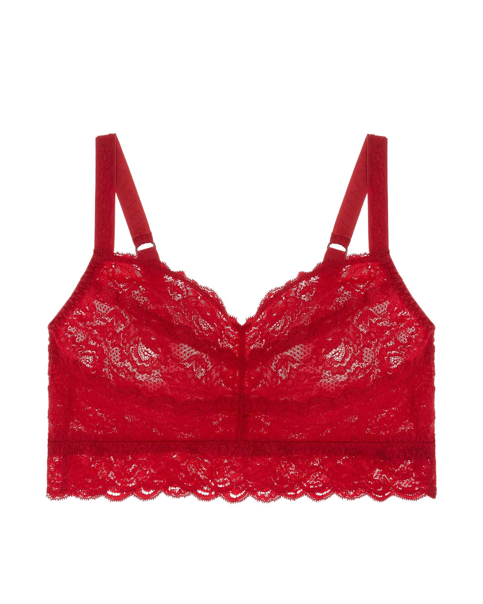 Cosabella Never Say Never Extended Sweetie Soft Bra in red